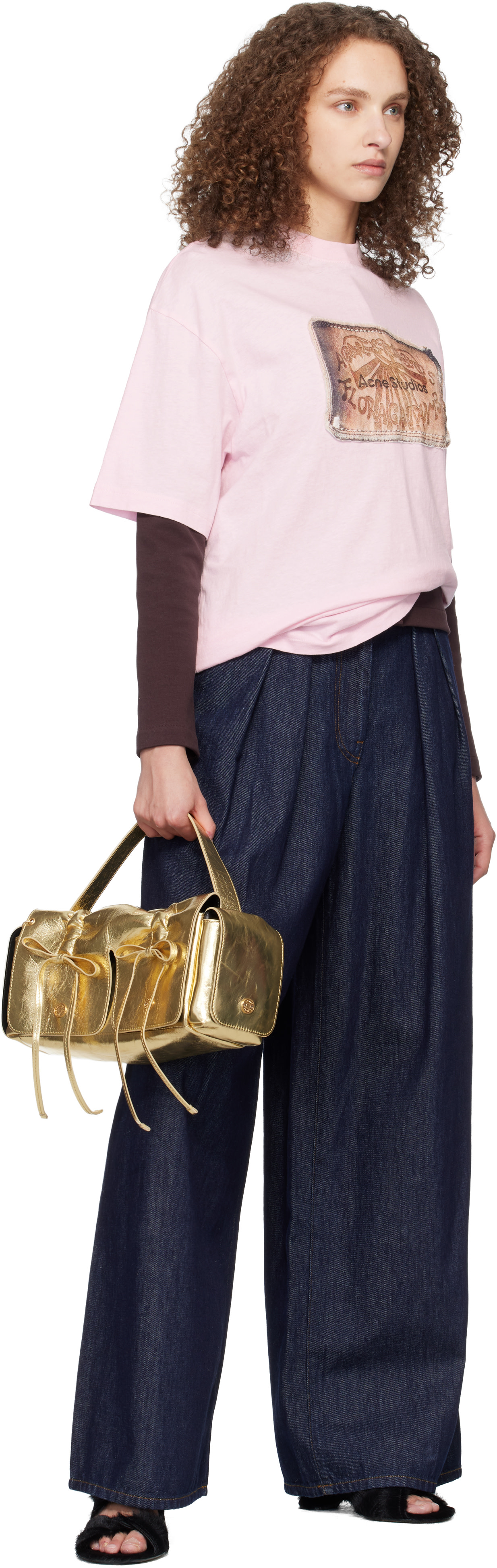 Acne Studios - Sac doré à poches