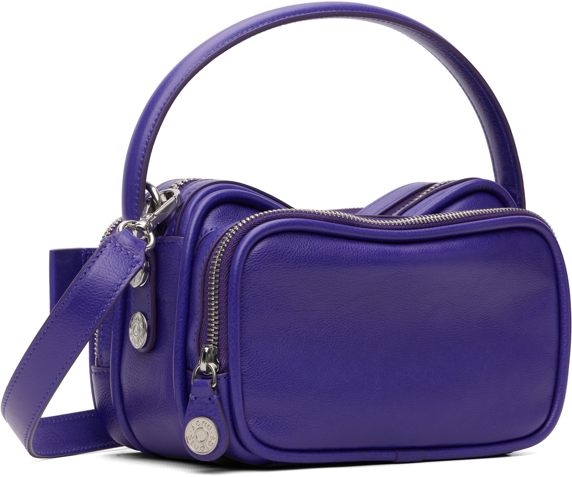 Acne Studios: Purple Camero Kit Crossbody Bag | SSENSE