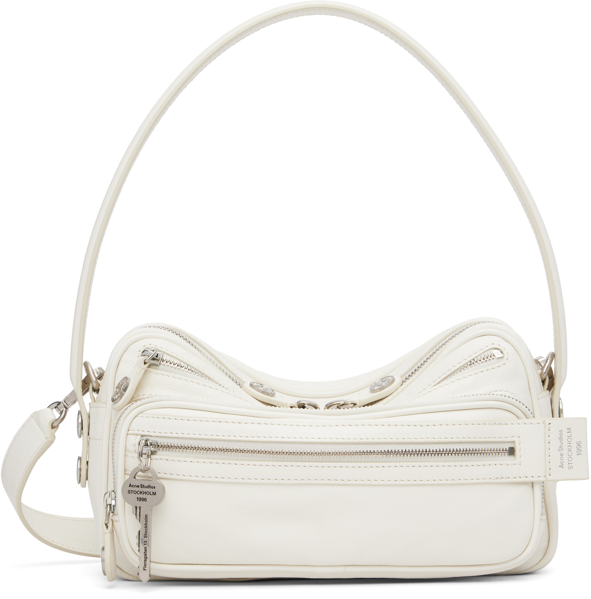 Acne Studios: White Camero Party Shoulder Bag | SSENSE