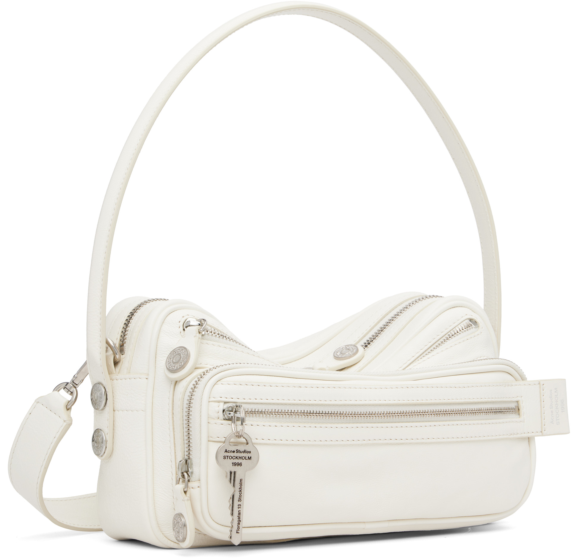 Acne Studios ホワイトボディバッグ Acne Studios: White Camero Party Shoulder Bag | SSENSE