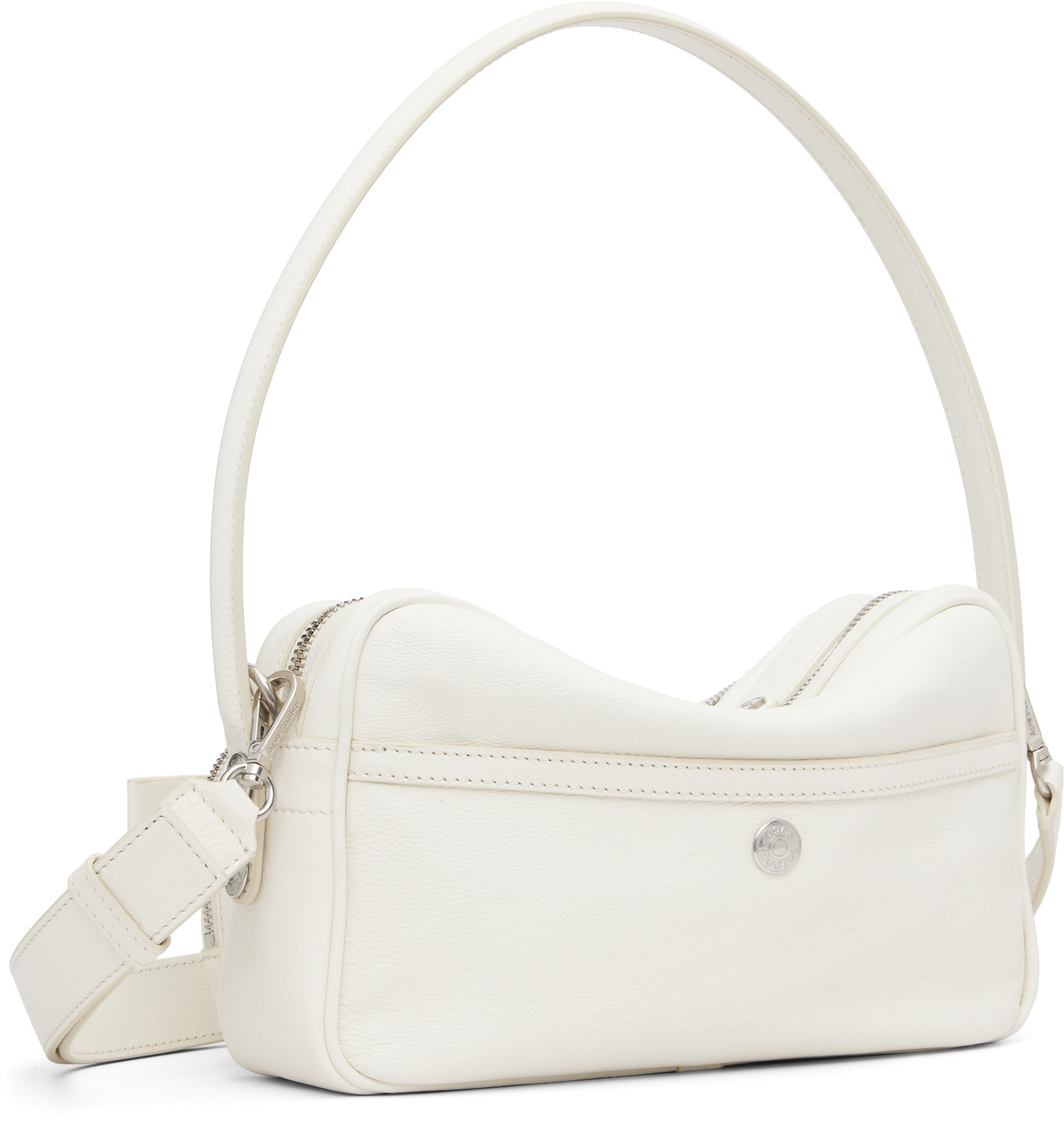 Acne Studios: White Camero Party Shoulder Bag | SSENSE