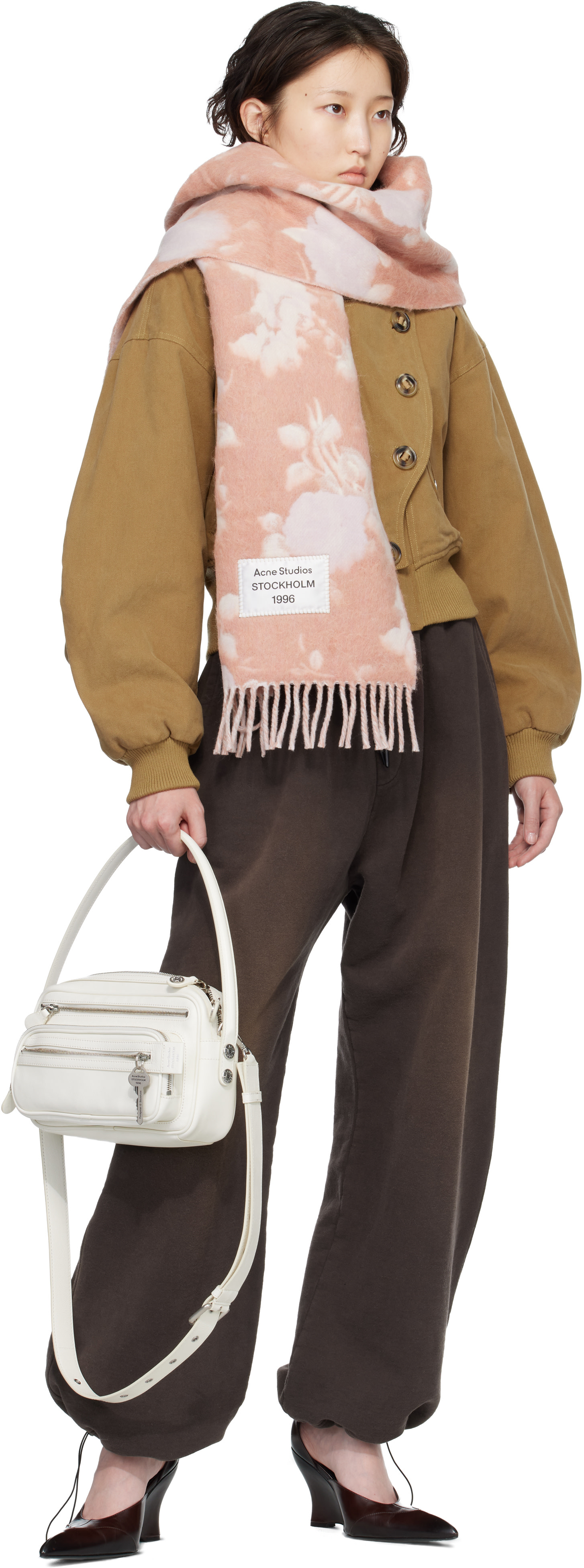 Acne Studios: White Camero Party Shoulder Bag | SSENSE