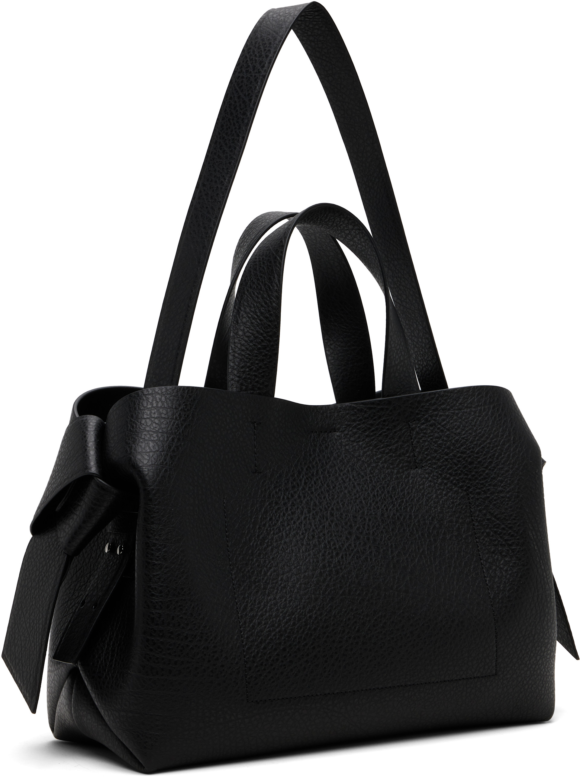 Acne Studios - Cabas noir à nœuds Musubi