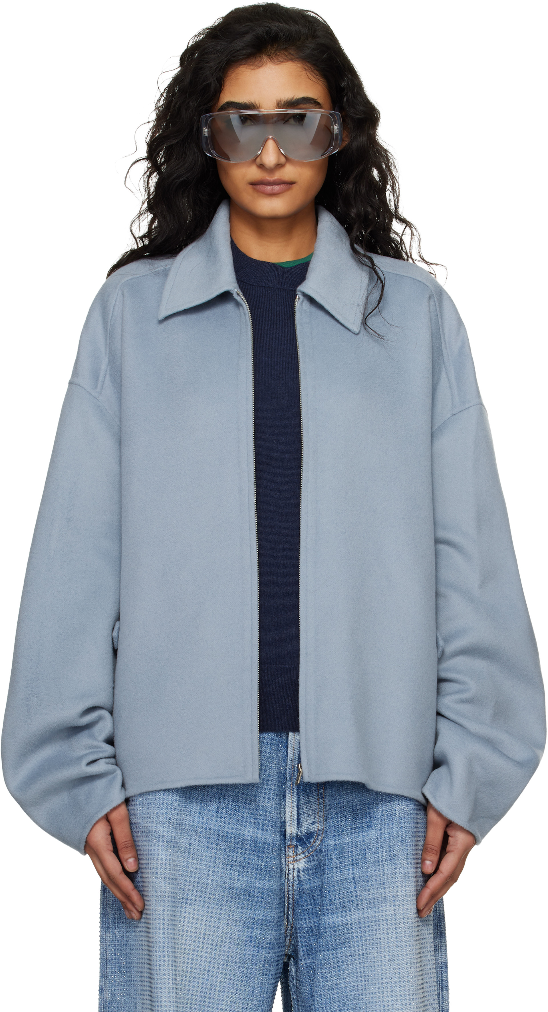 Acne Studios - Blue Cashmere Jacket