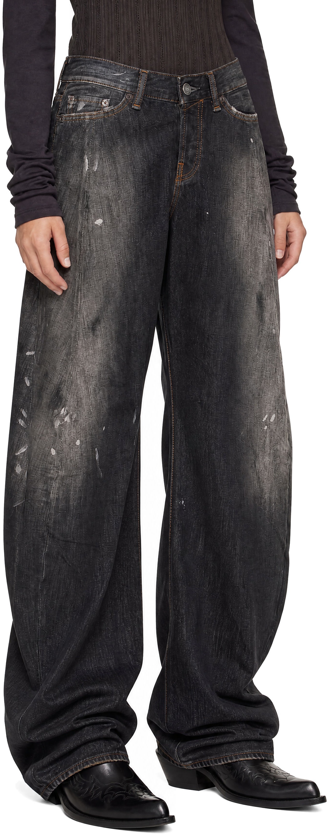 Acne Studios - Jean décontracté 2006F noir