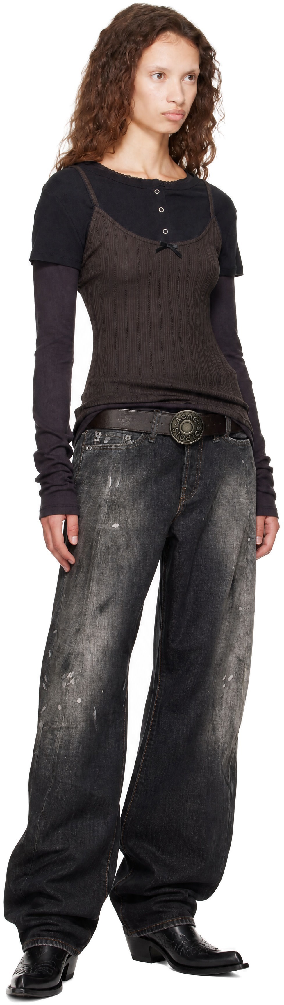 Acne Studios - Jean décontracté 2006F noir