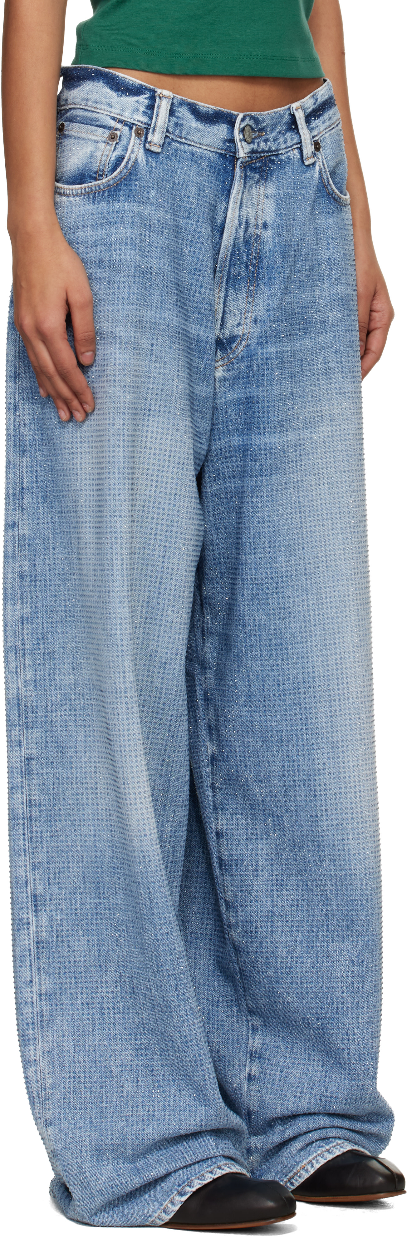 BAROQUE GALLERIA MEDM ラインストーンデニム MEDM WASHED JEANS – Baroque Galleria