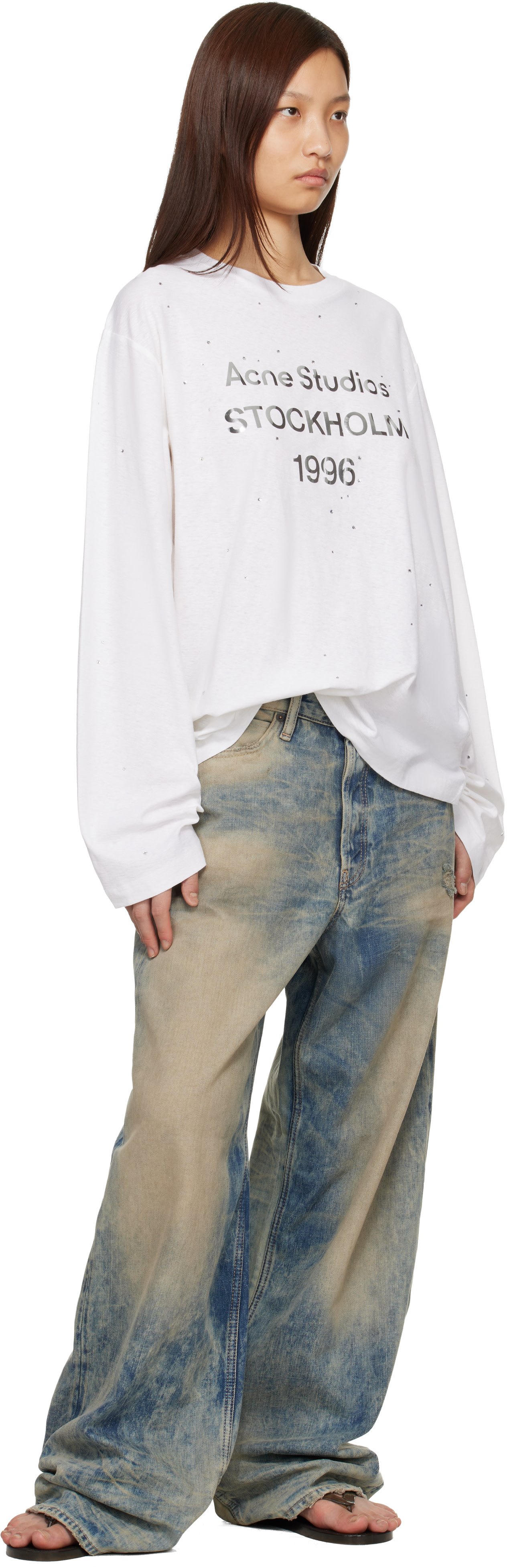 Acne Studios: ブルー 1981 ルーズフィット ジーンズ | SSENSE 日本