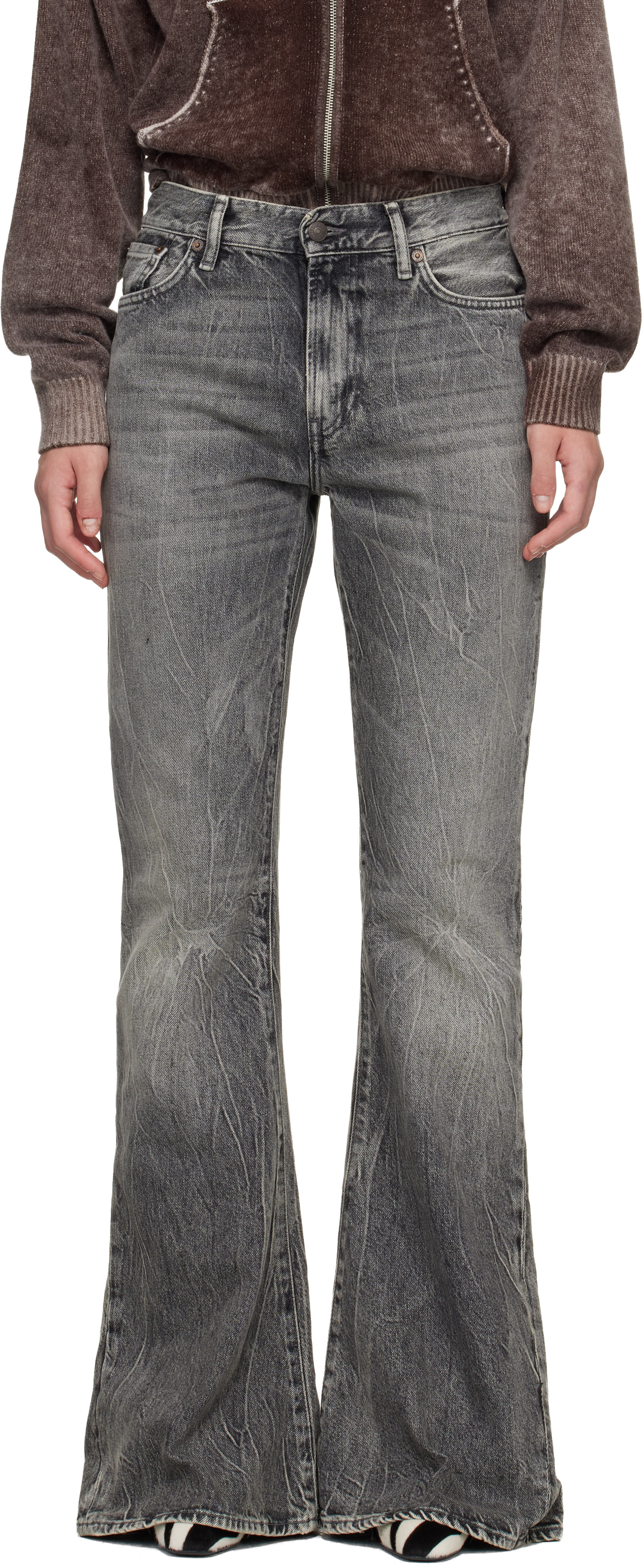 Acne Studios - グレー 2025F Fitted ジーンズ