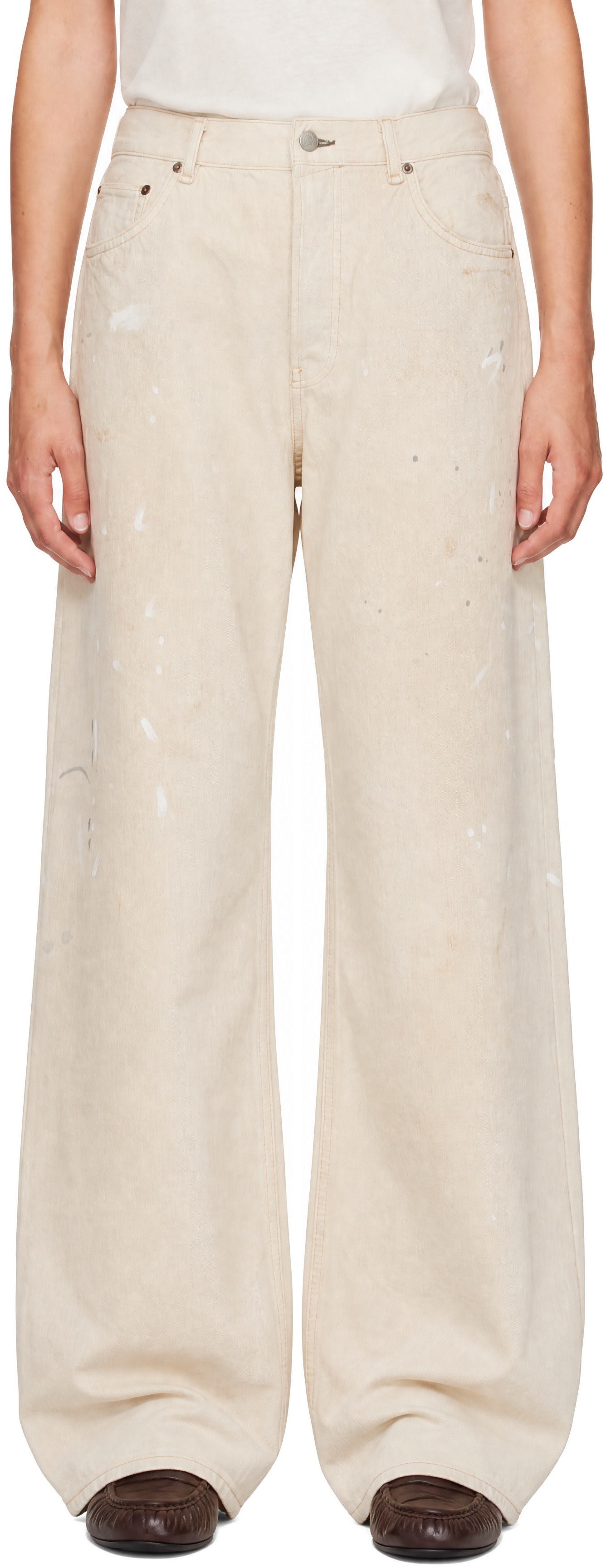 Acne Studios - オフホワイト 2021F レギュラーフィット ジーンズ