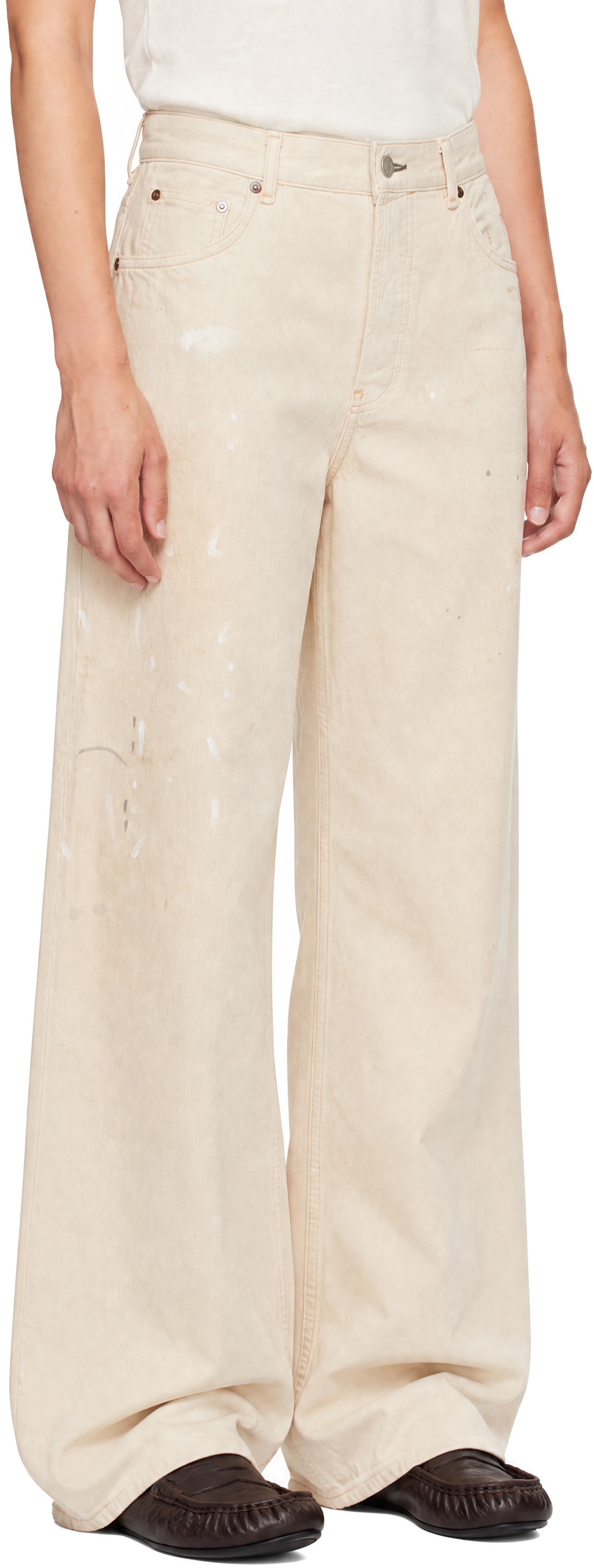 Acne Studios - オフホワイト 2021F レギュラーフィット ジーンズ