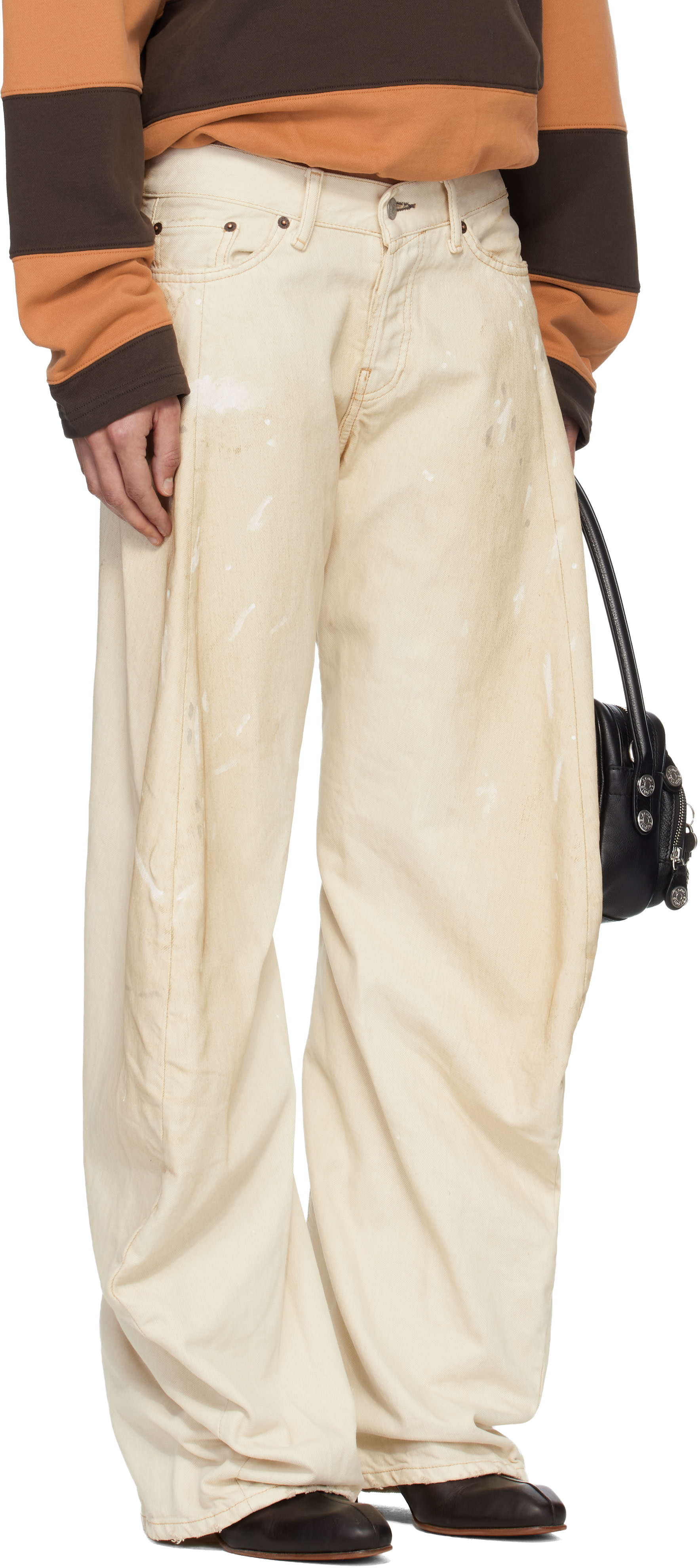 Acne Studios - Jean décontracté 2006F blanc cassé