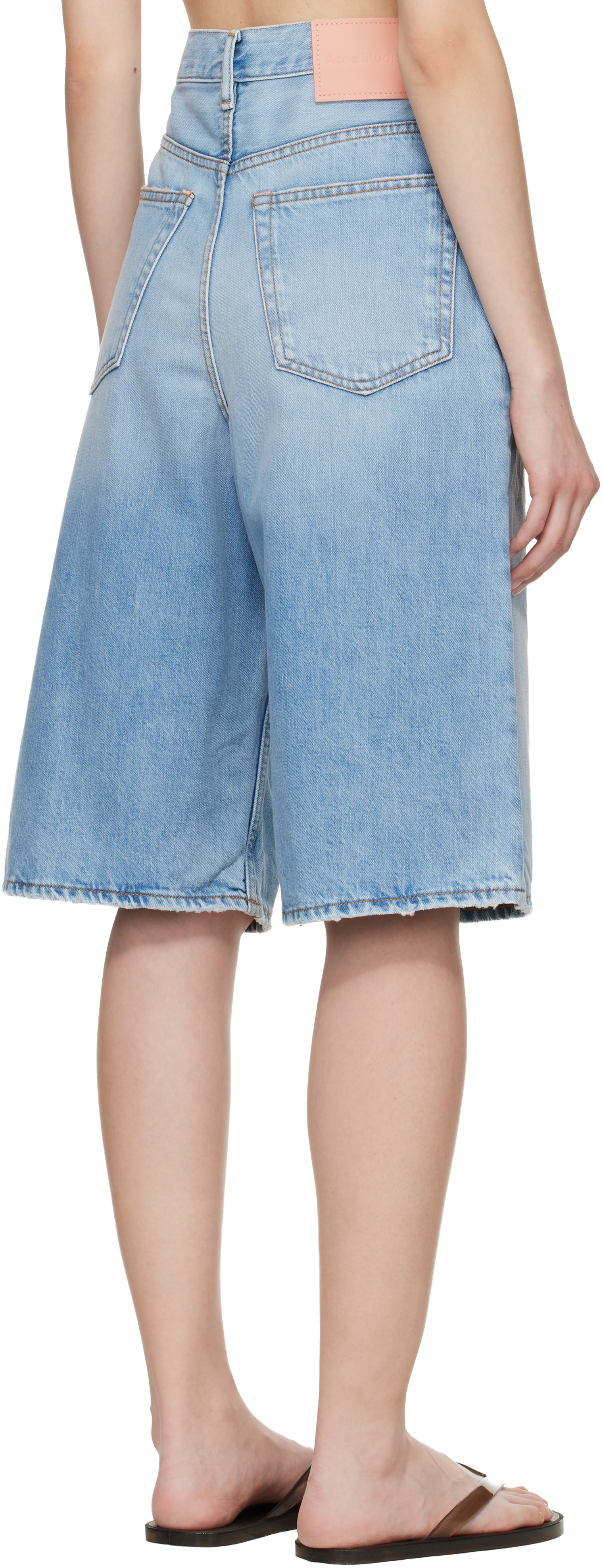 Acne Studios - Short décontracté bleu en denim