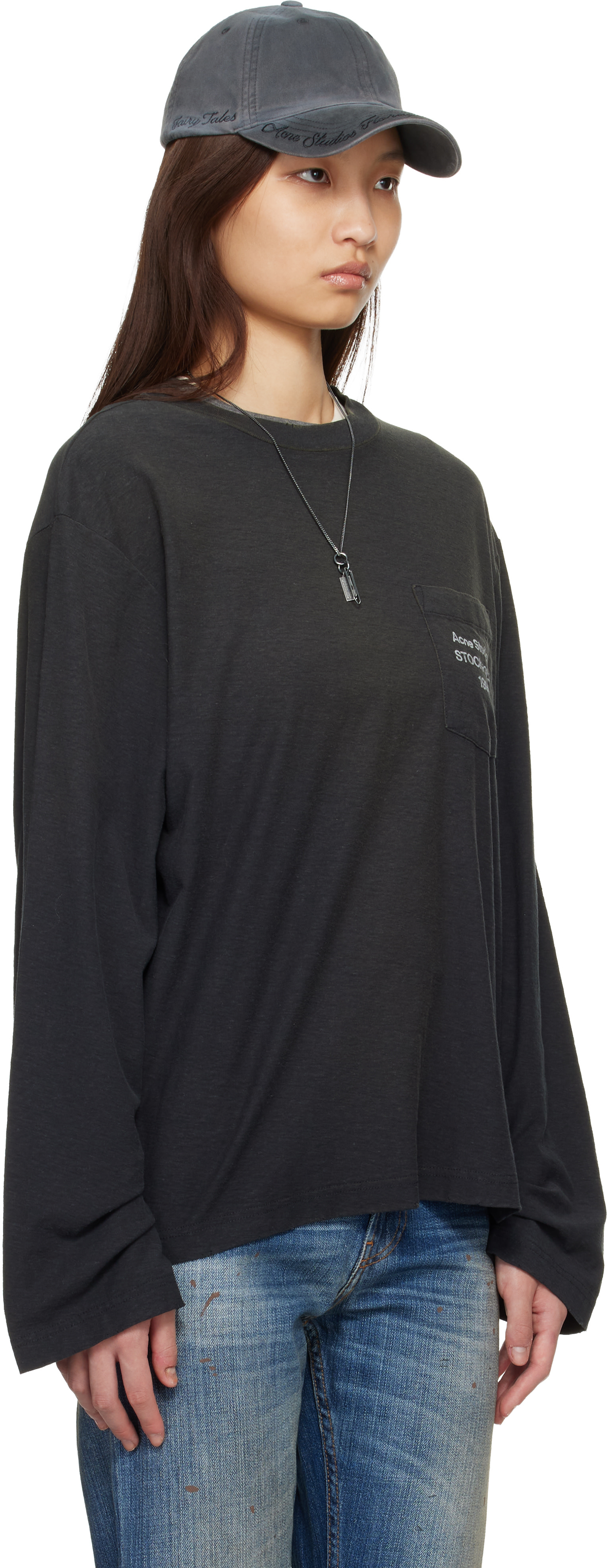 Acne Studios - T-shirt noir à logo