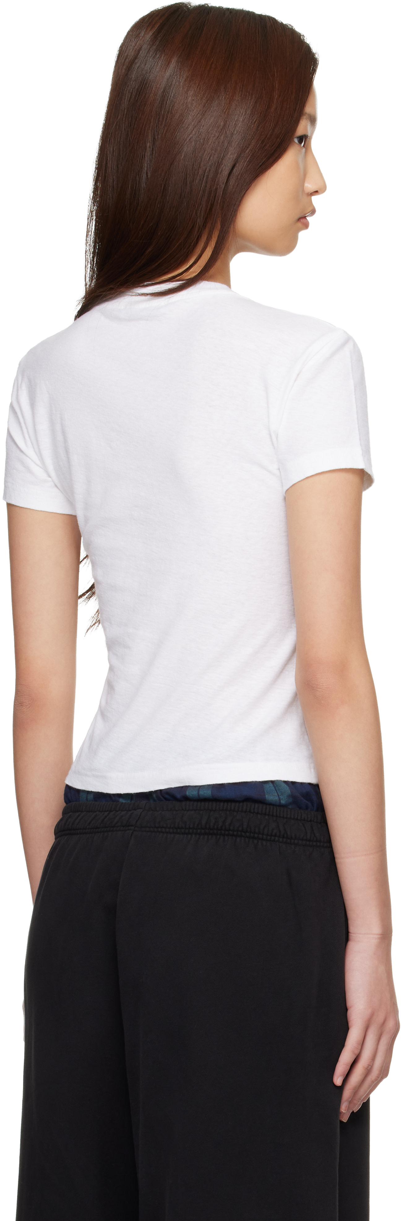 Acne Studios - ホワイト ロゴ Tシャツ