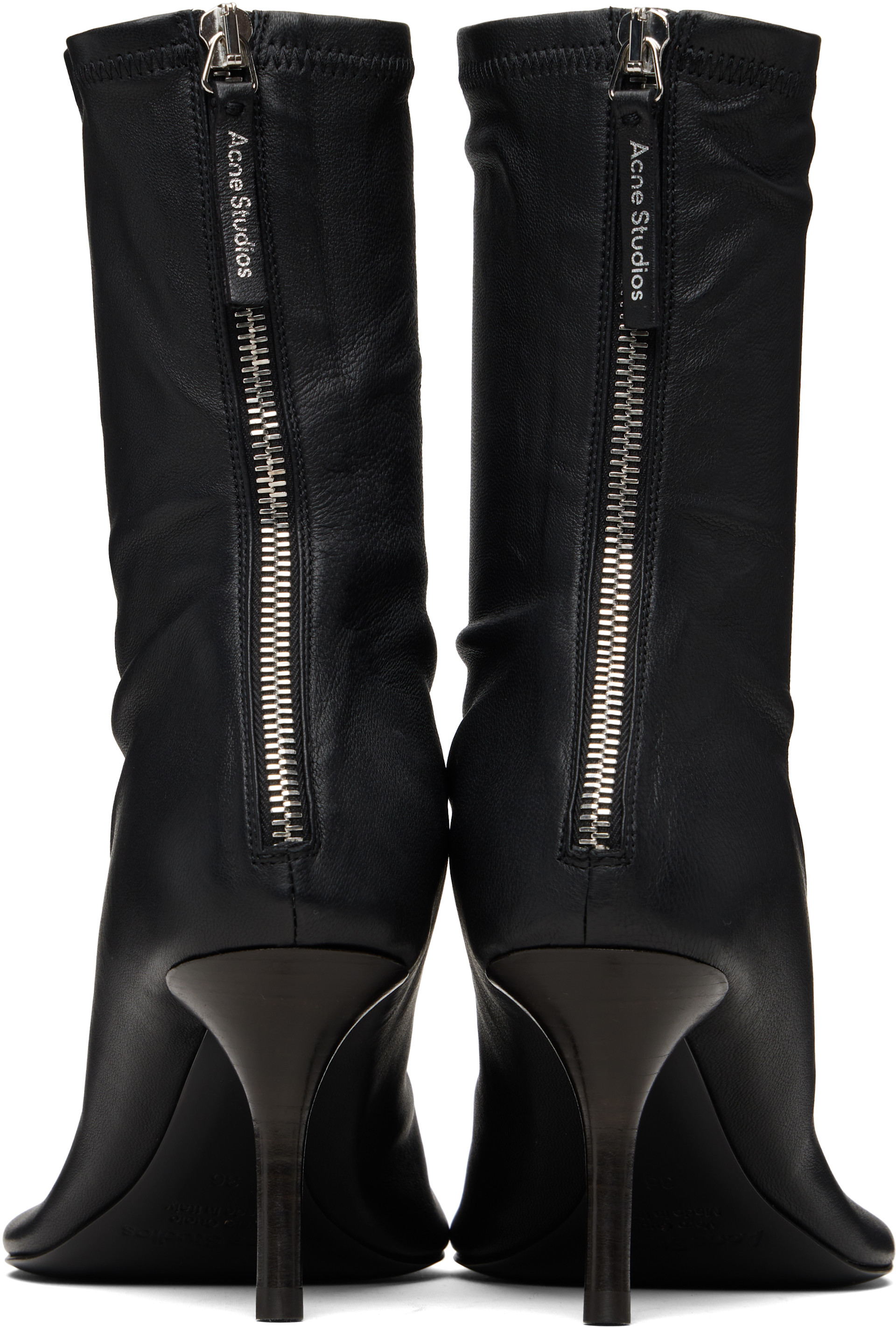Acne Studios - Bottines noires en cuir