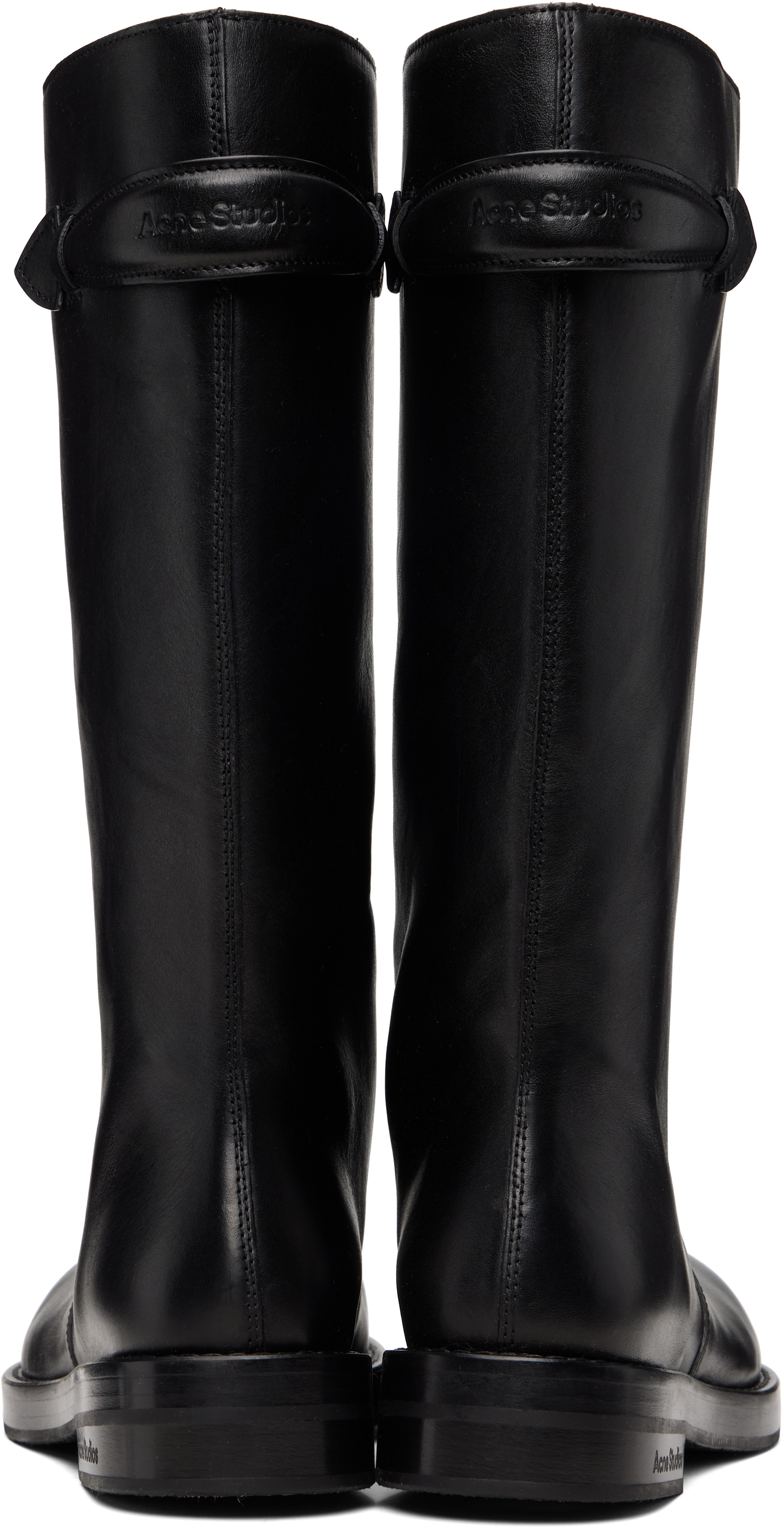 Acne Studios - Bottes noires en cuir