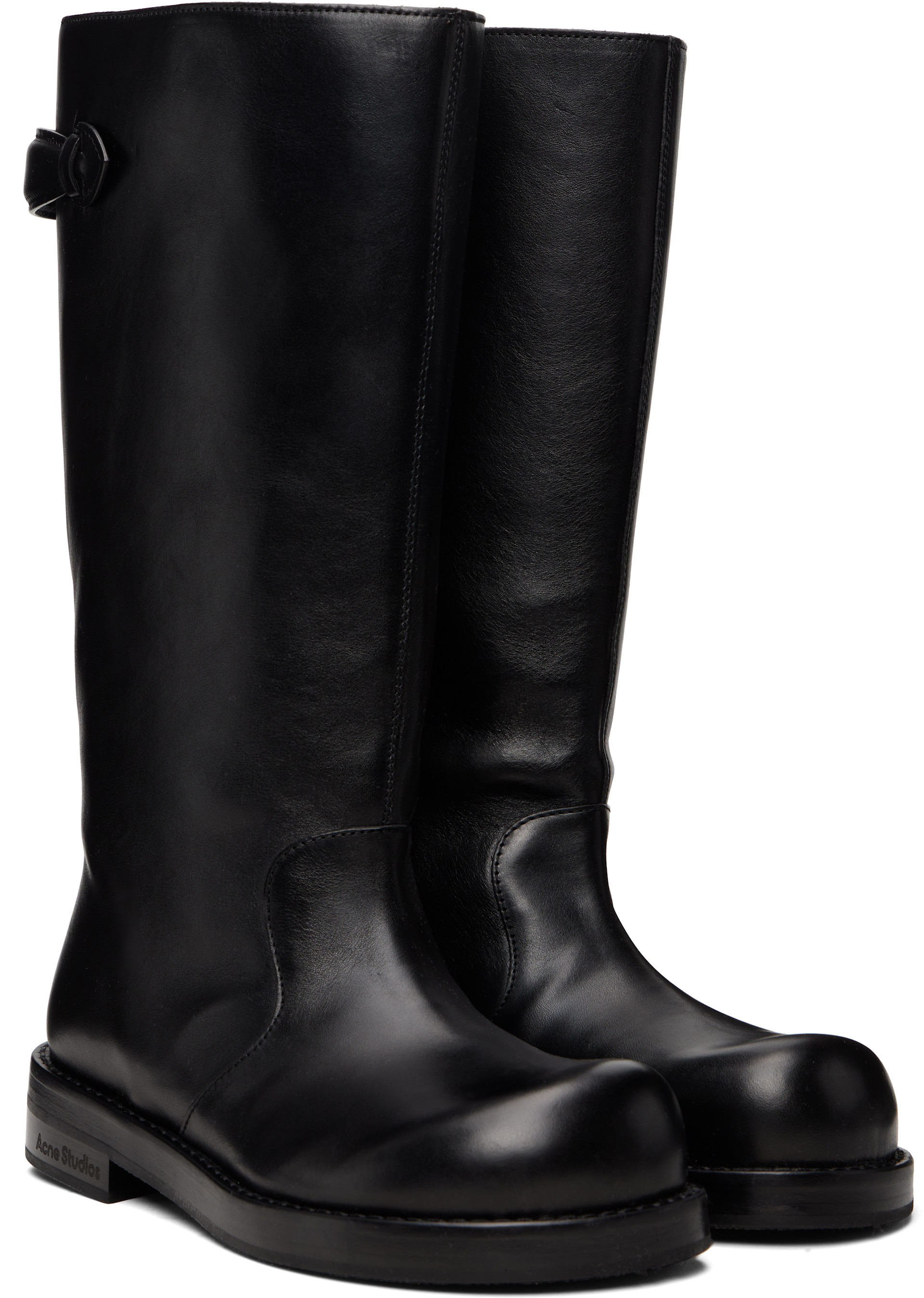 Acne Studios - Bottes noires en cuir