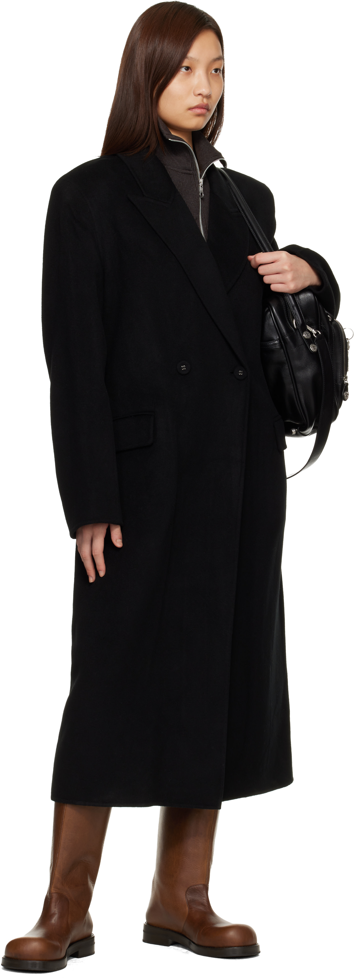 Acne Studios - Bottes brunes en cuir