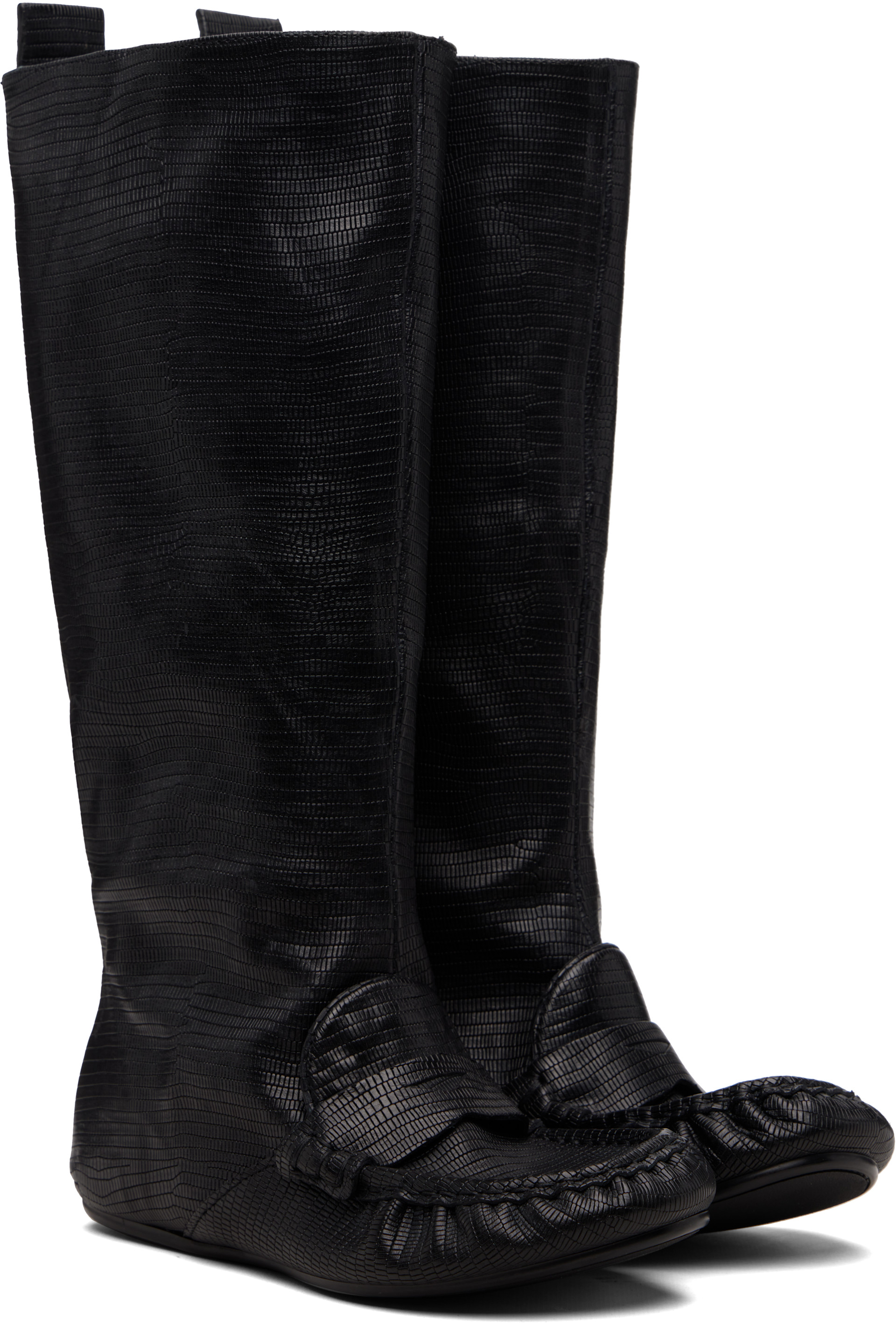 Acne Studios - Bottes hautes décontractées noires