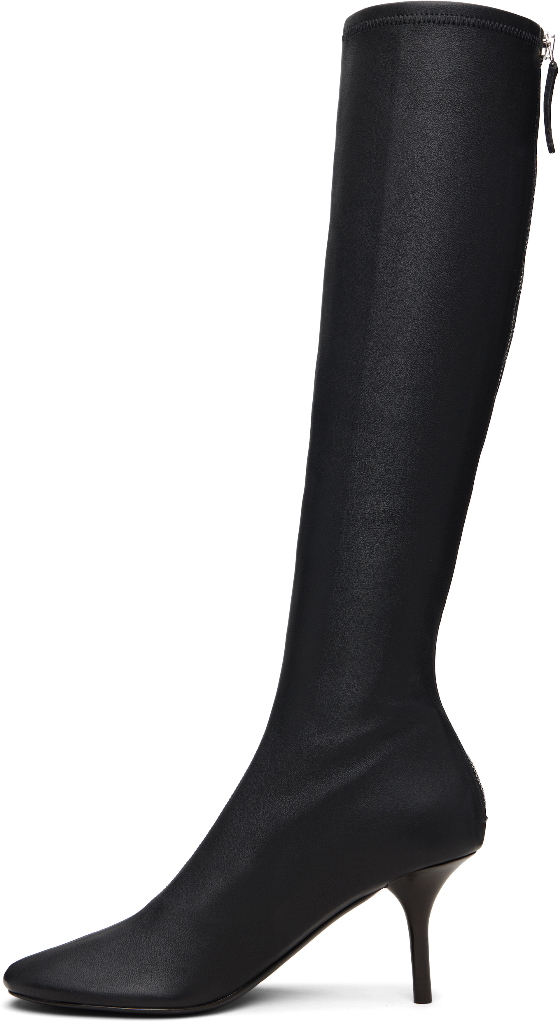 Acne Studios - Bottes hautes noires en cuir