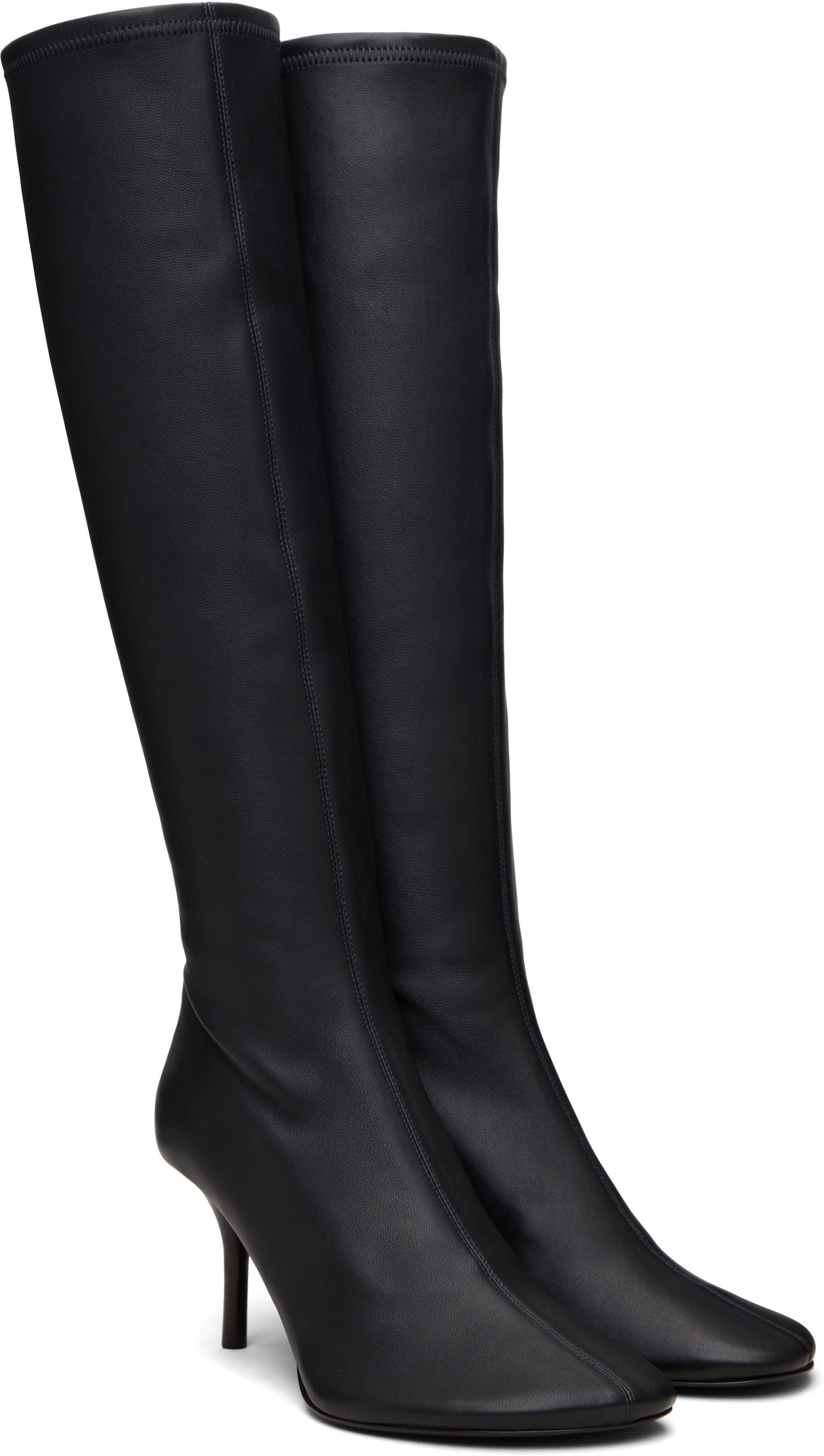 Acne Studios - Bottes hautes noires en cuir