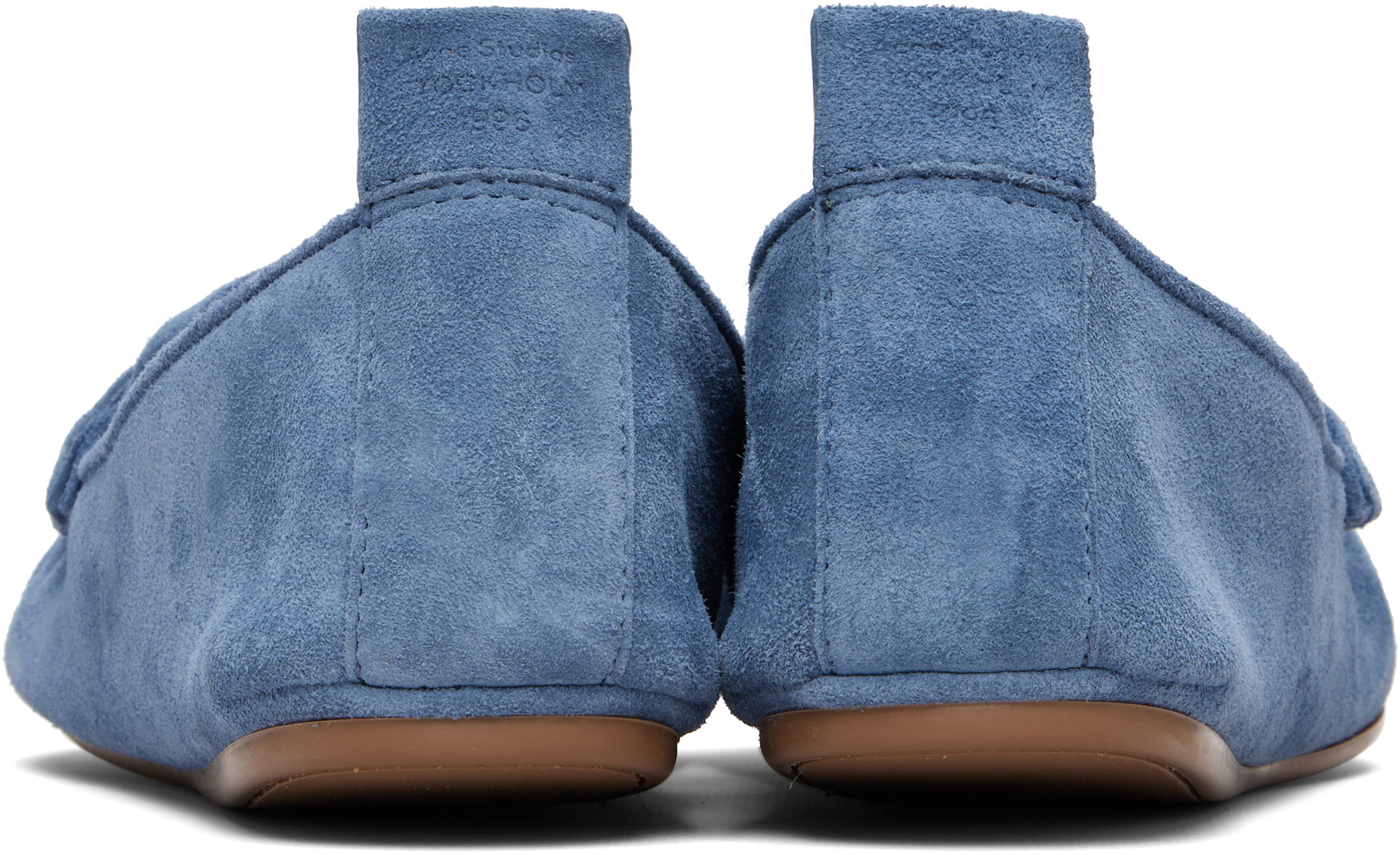 Acne Studios - Flâneurs bleus en suède