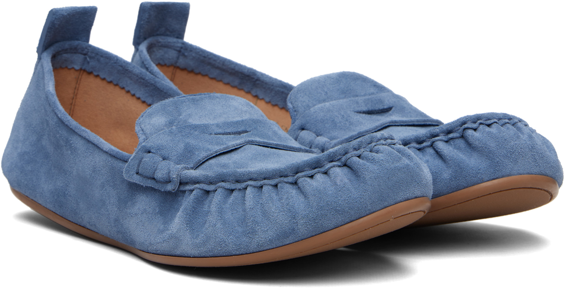 Acne Studios - Flâneurs bleus en suède