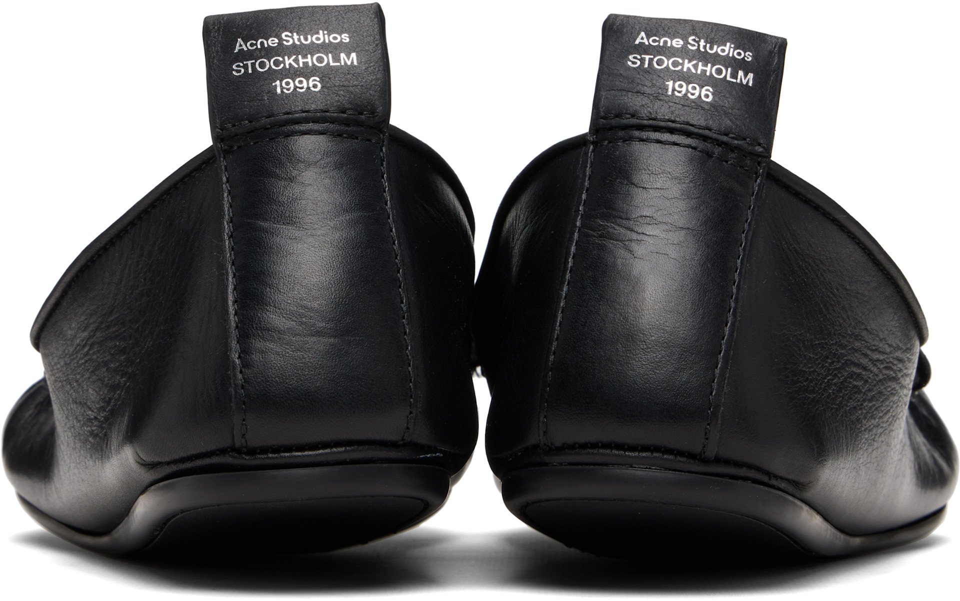 Acne Studios - ブラック レザー ローファー