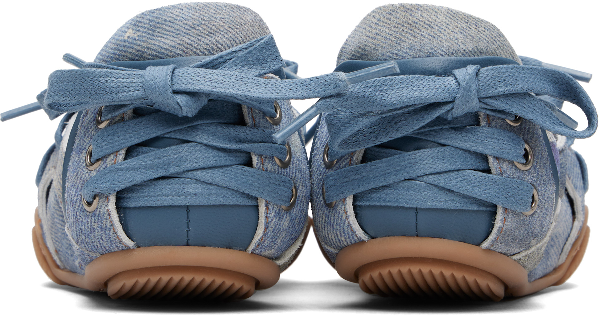 Acne Studios - Baskets bleues en cuir à laçage