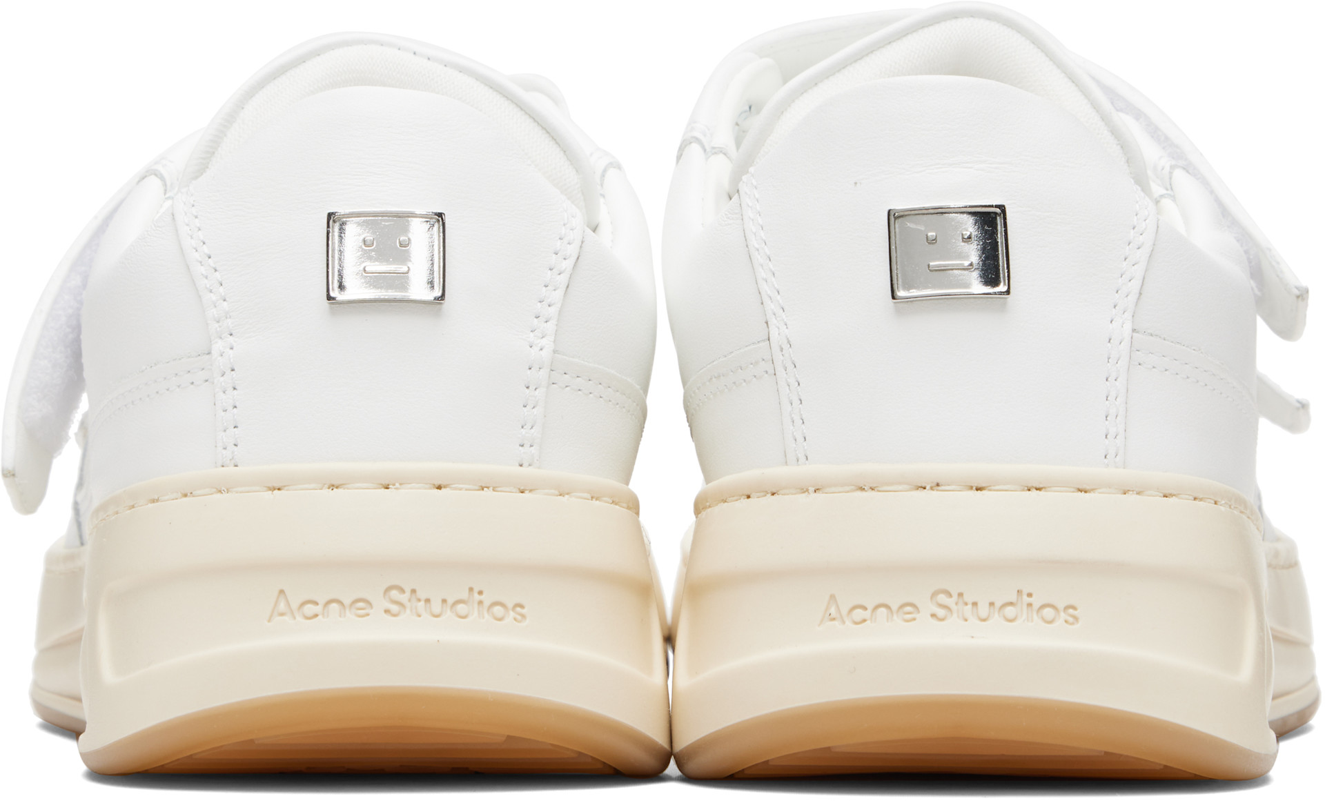 Acne Studios - 화이트 벨크로 스트랩 스니커즈