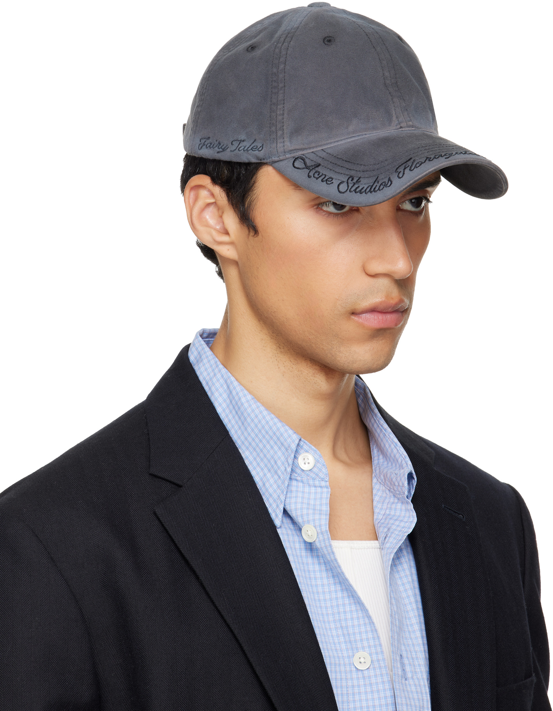 Acne Studios - グレー ロゴ キャップ
