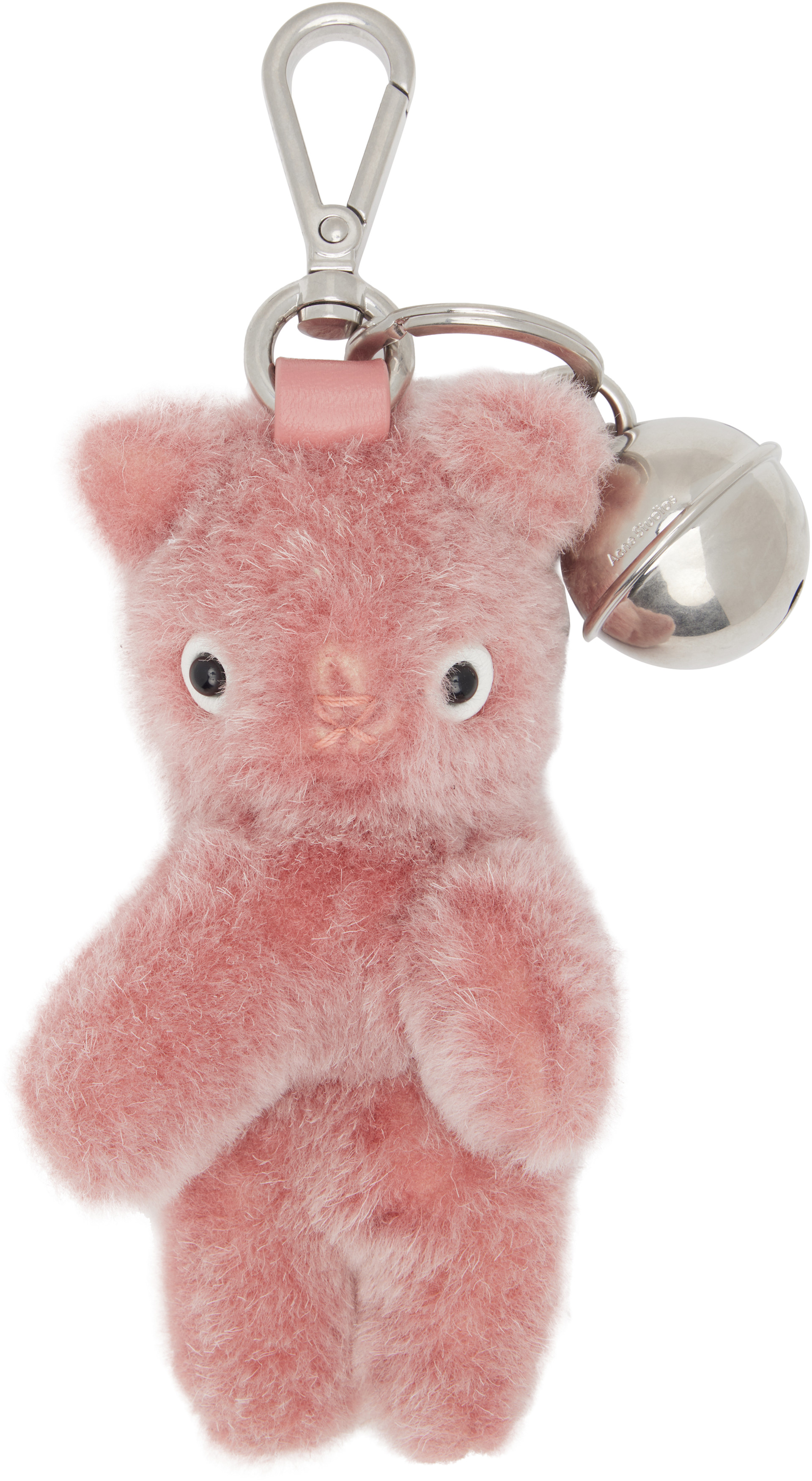 Acne Studios - Porteclé rose à ourson
