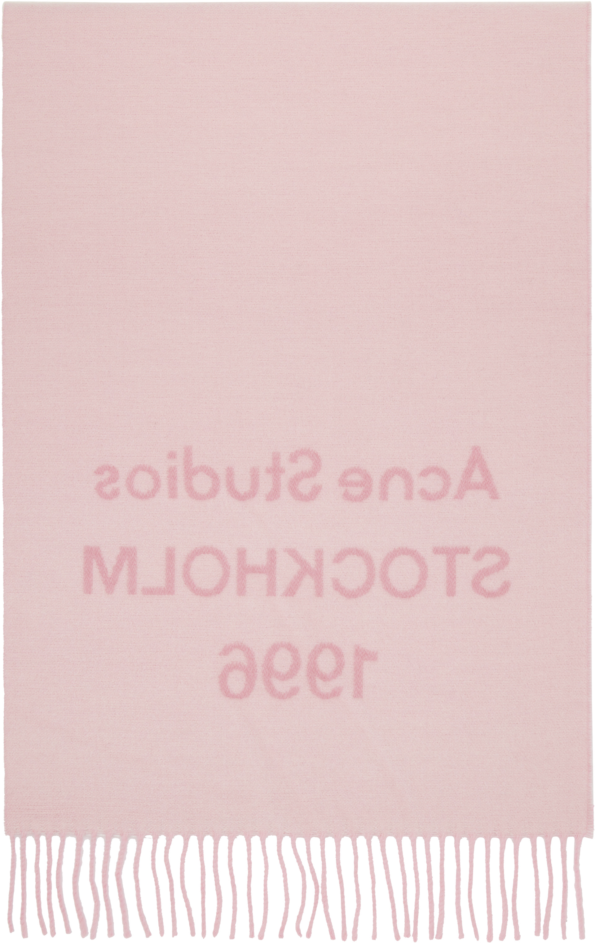 Acne Studios - Écharpe ample rose à logo