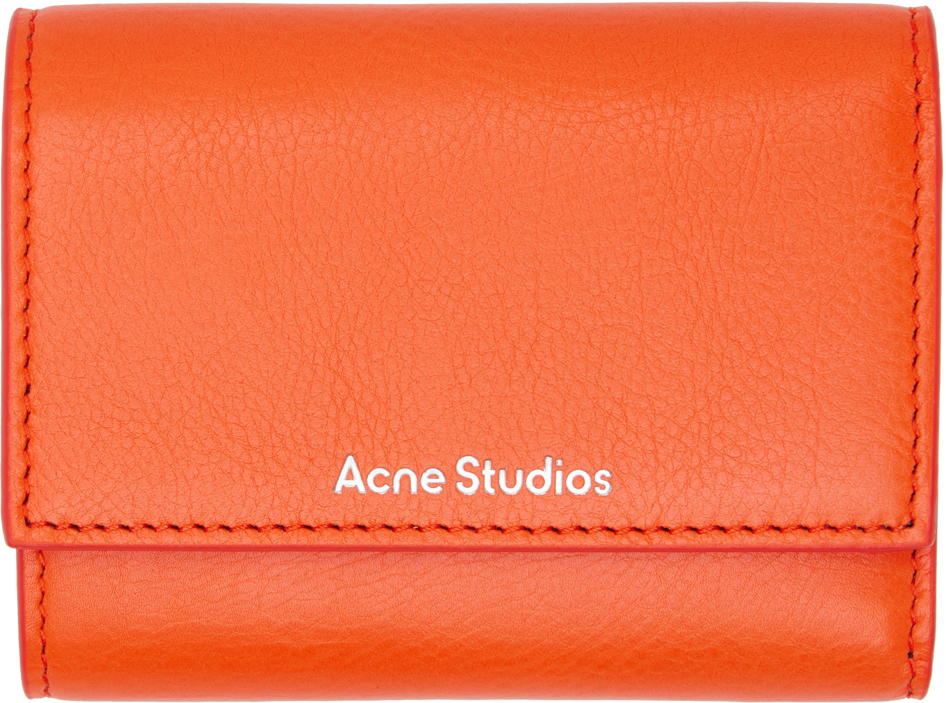 Acne Studios - 오렌지 가죽 지갑