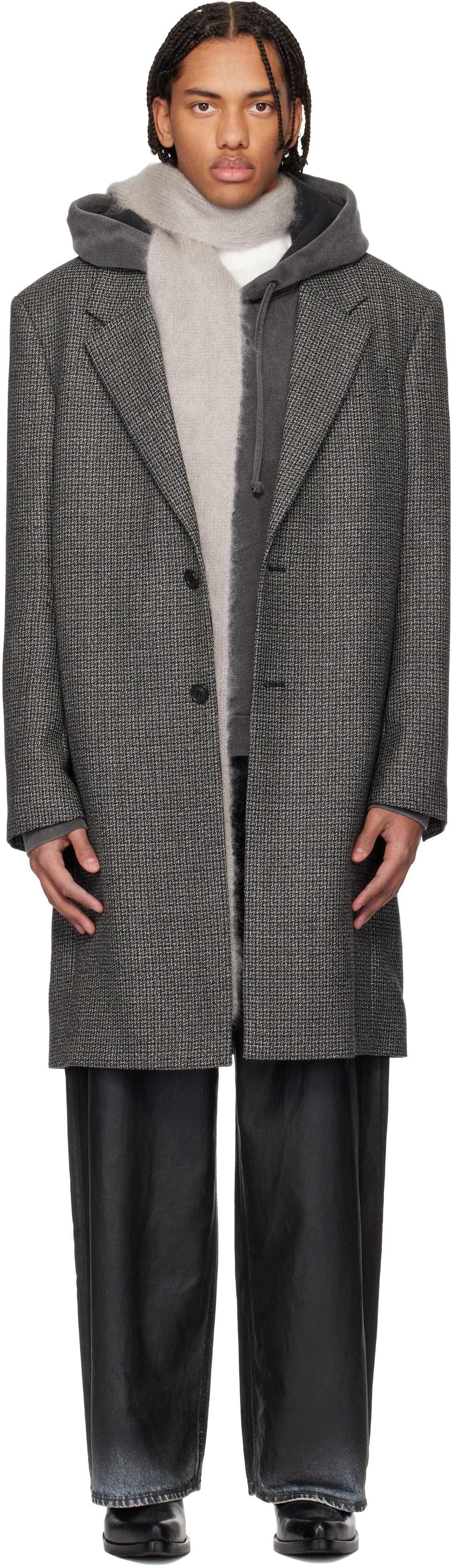 Acne Studios - Gray Single-Breasted Wool Coat