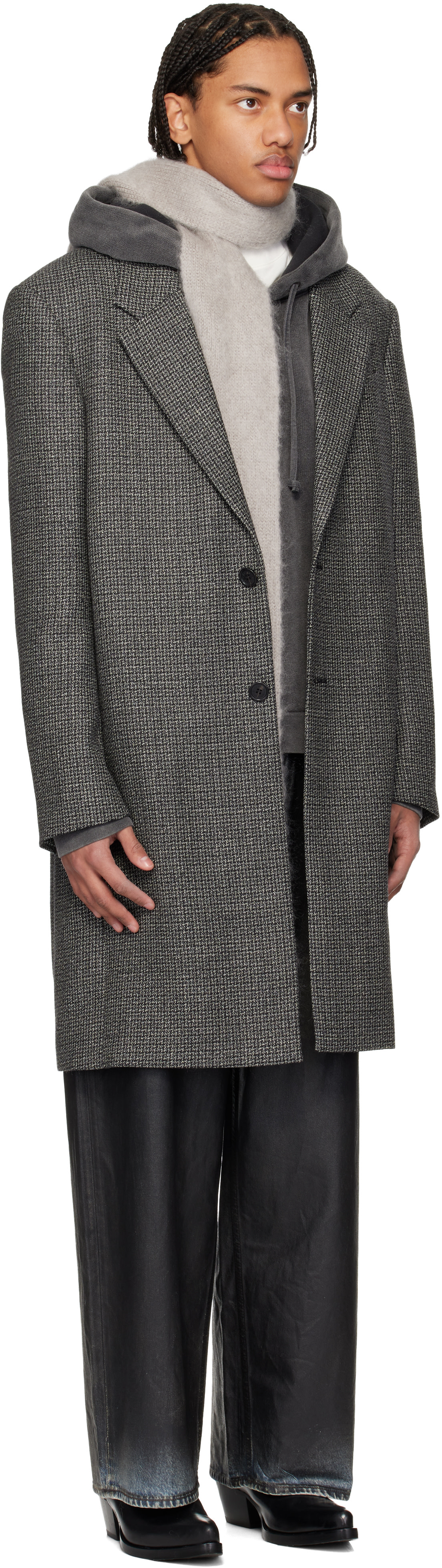 Acne Studios - Gray Single-Breasted Wool Coat