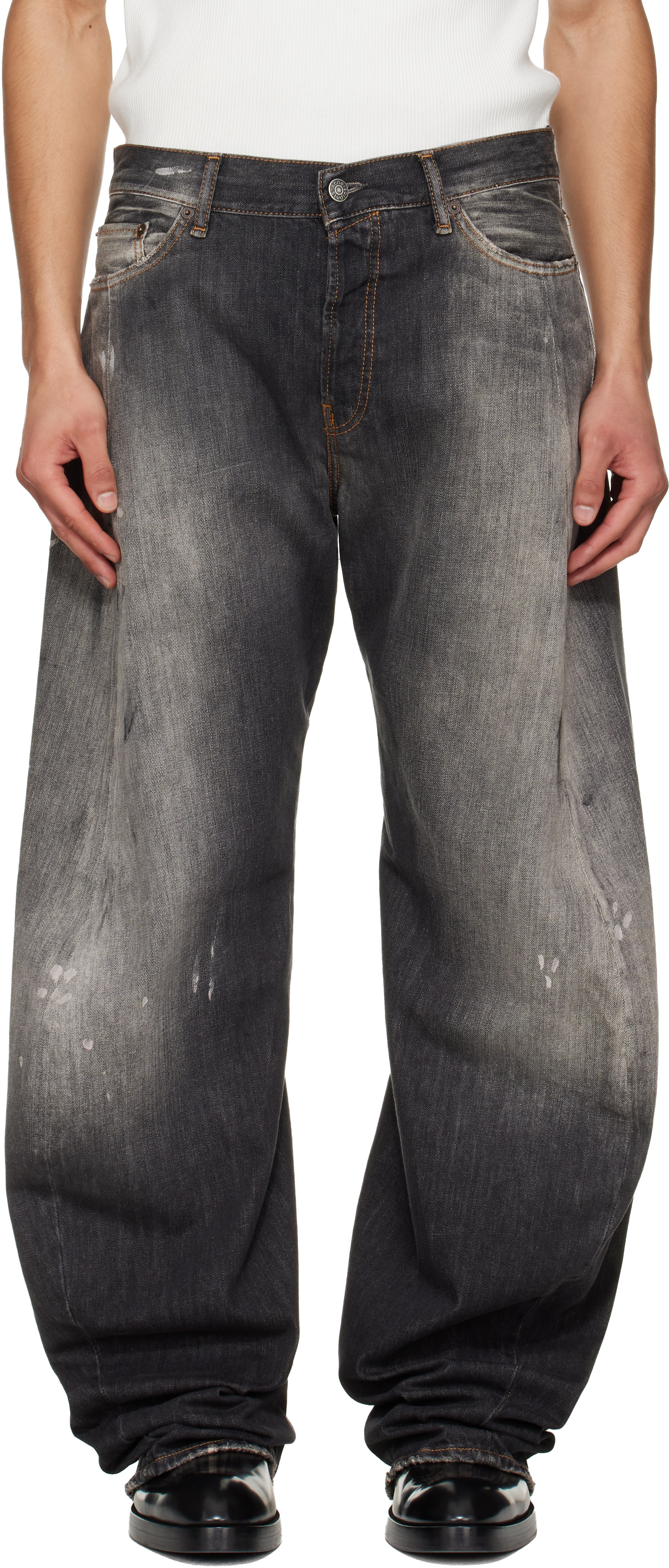 Acne Studios: Gray Loose Fit 2006M Jeans | SSENSE Canada