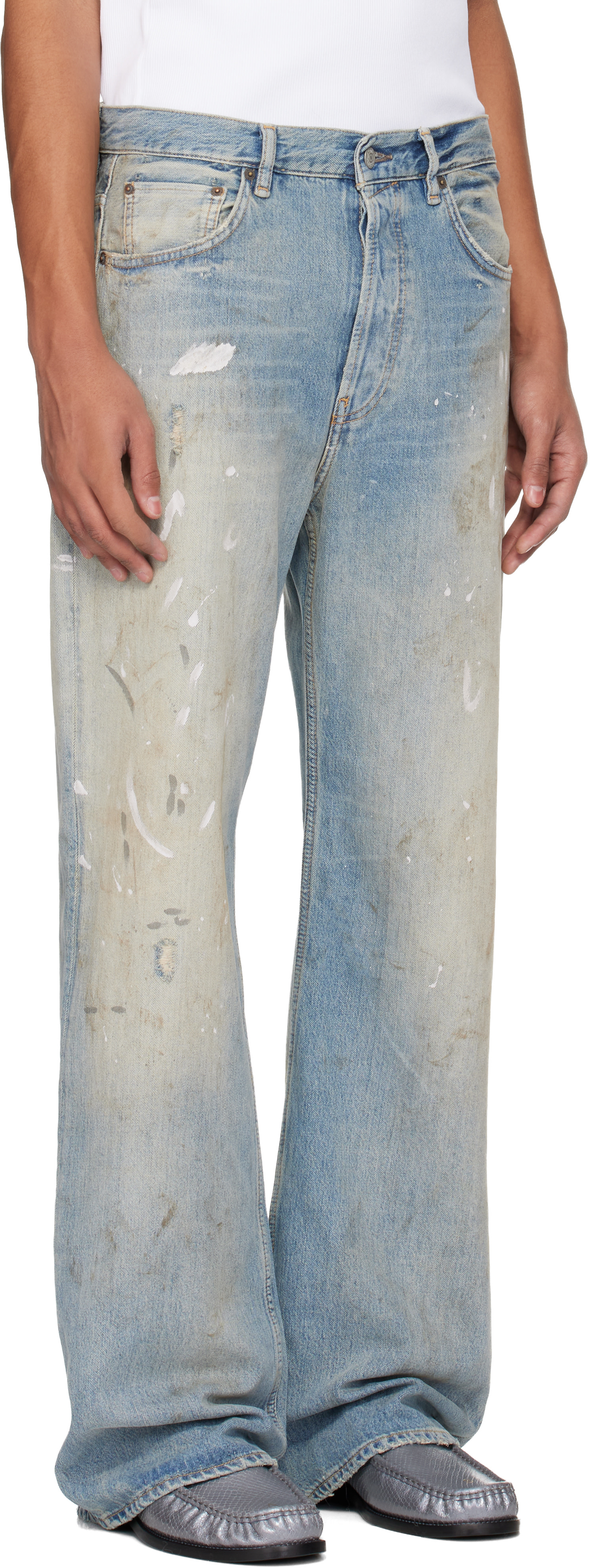 Acne Studios - Jean 2021M bleu à coupe classique