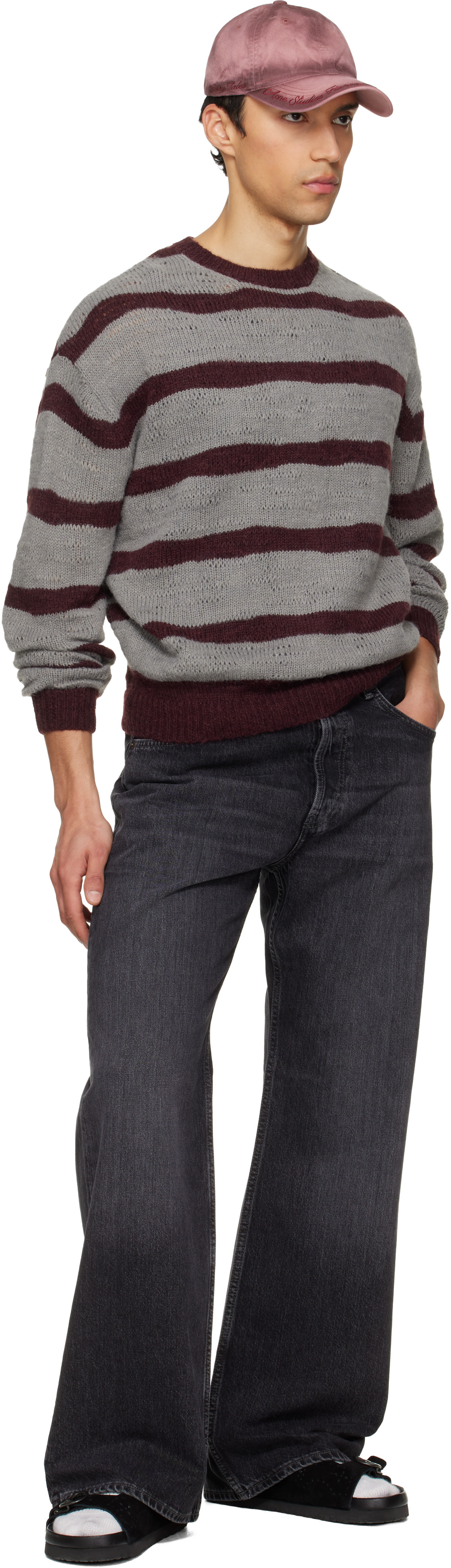 Acne Studios - Jean 2021M noir à coupe classique