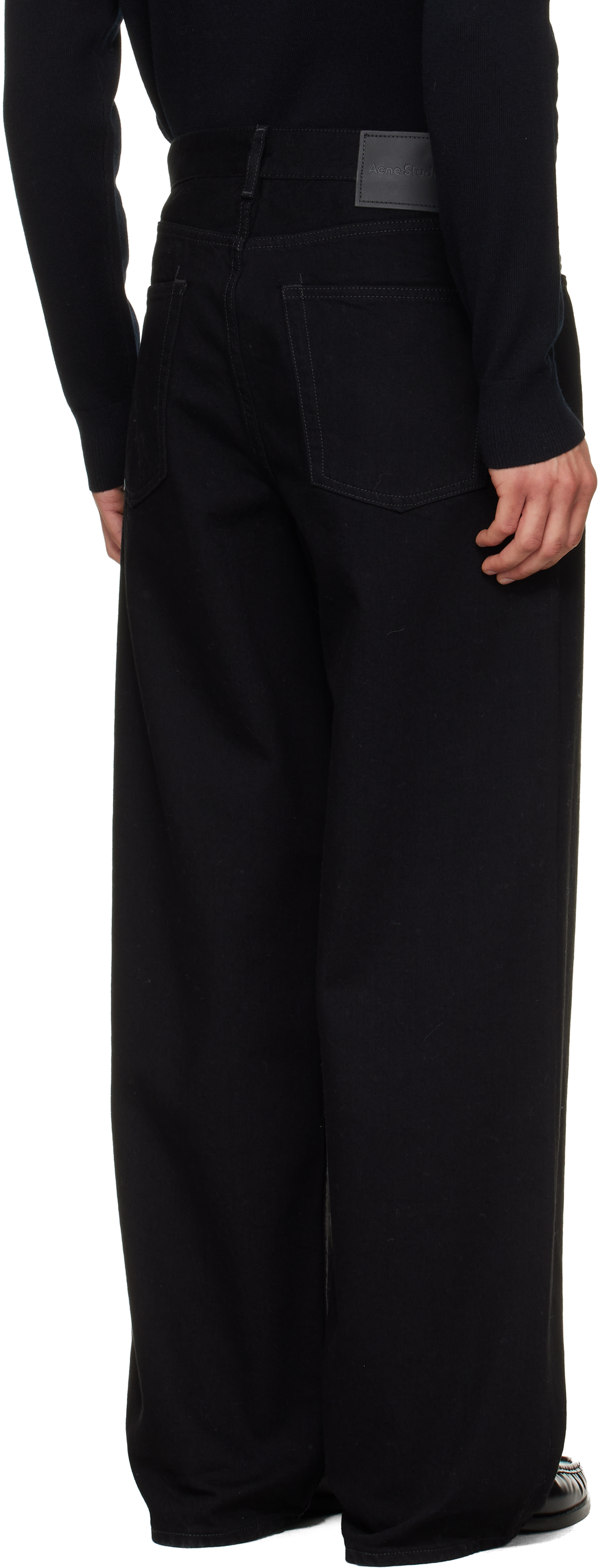 Acne Studios: Black Loose Fit 1981 Jeans | SSENSE