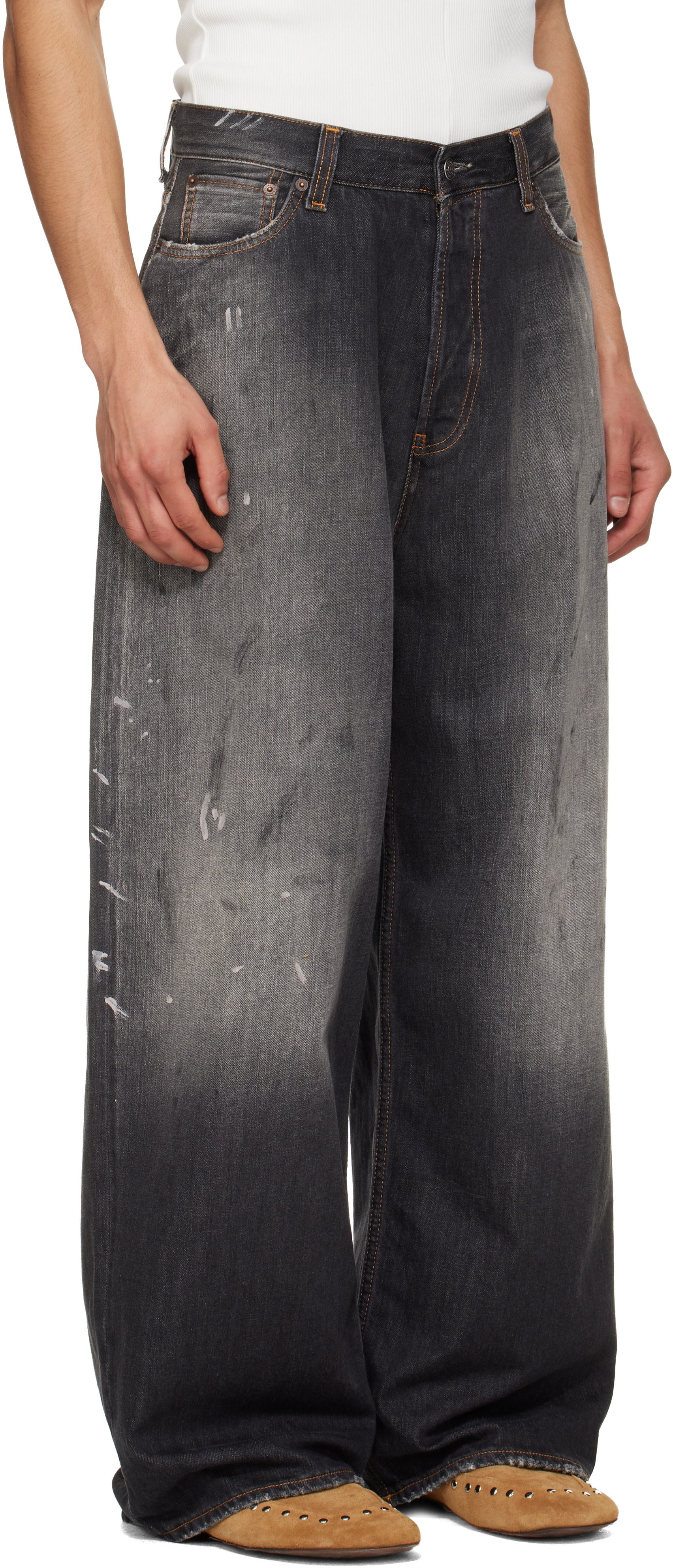 Acne Studios - 블랙 2023 데님 진