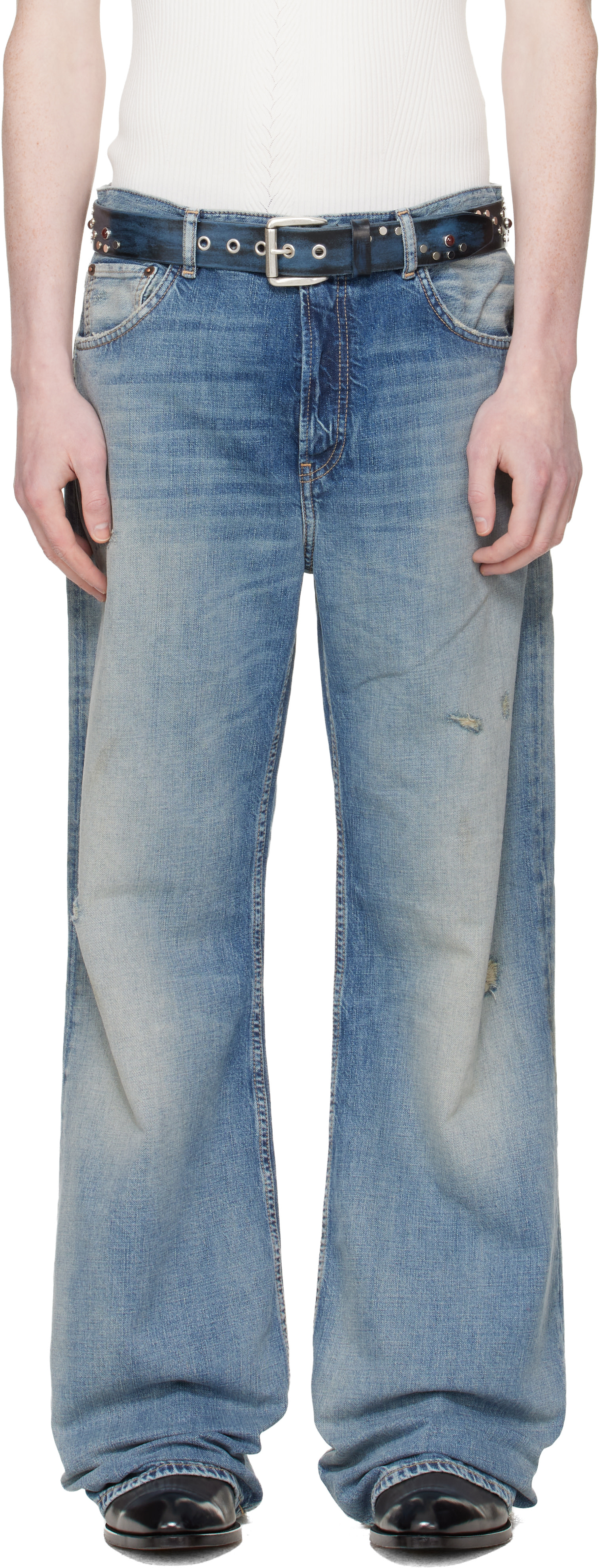 Acne Studios - Jean 2021M bleu à coupe classique