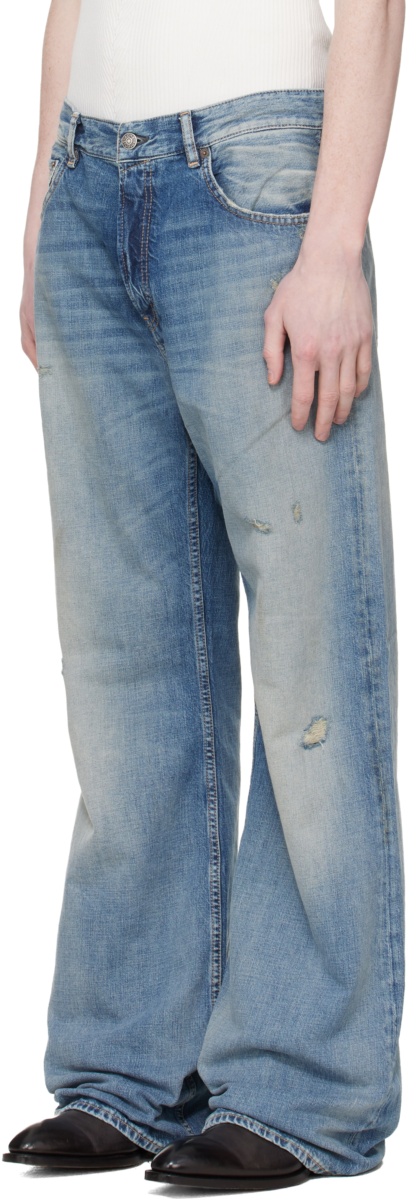 Acne Studios - Jean 2021M bleu à coupe classique