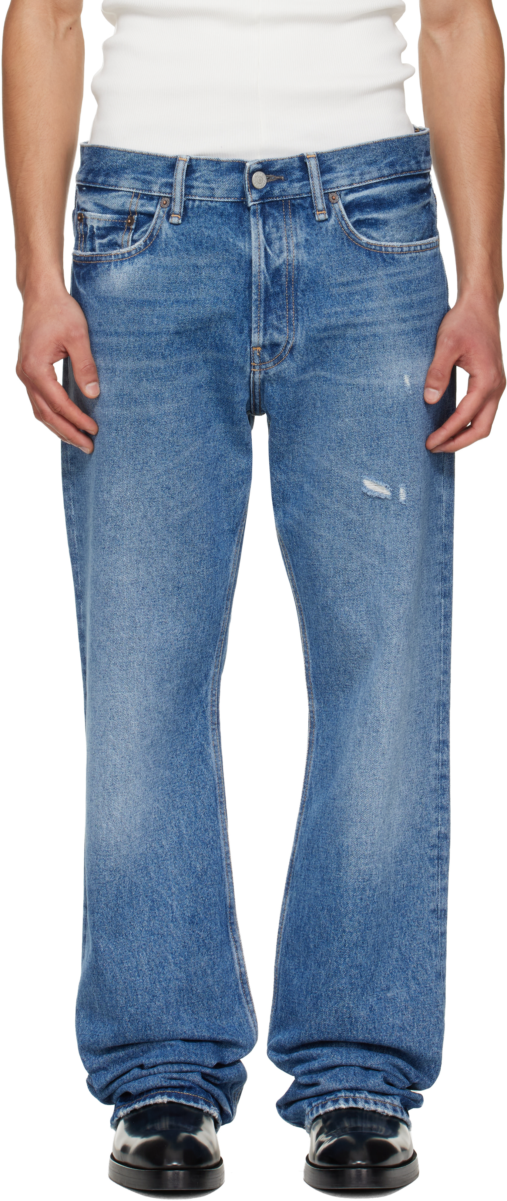 Acne Studios - Jean 2010M bleu à coupe classique