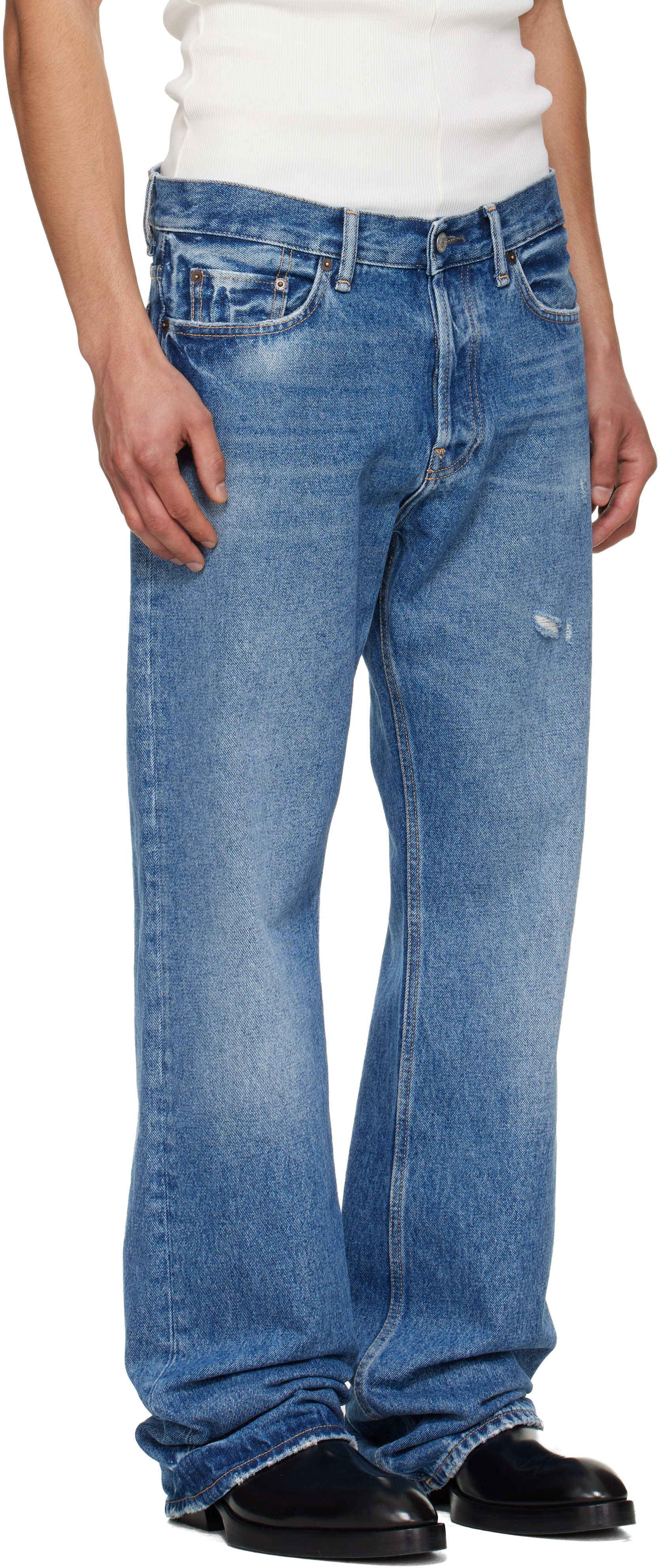 Acne Studios - Jean 2010M bleu à coupe classique