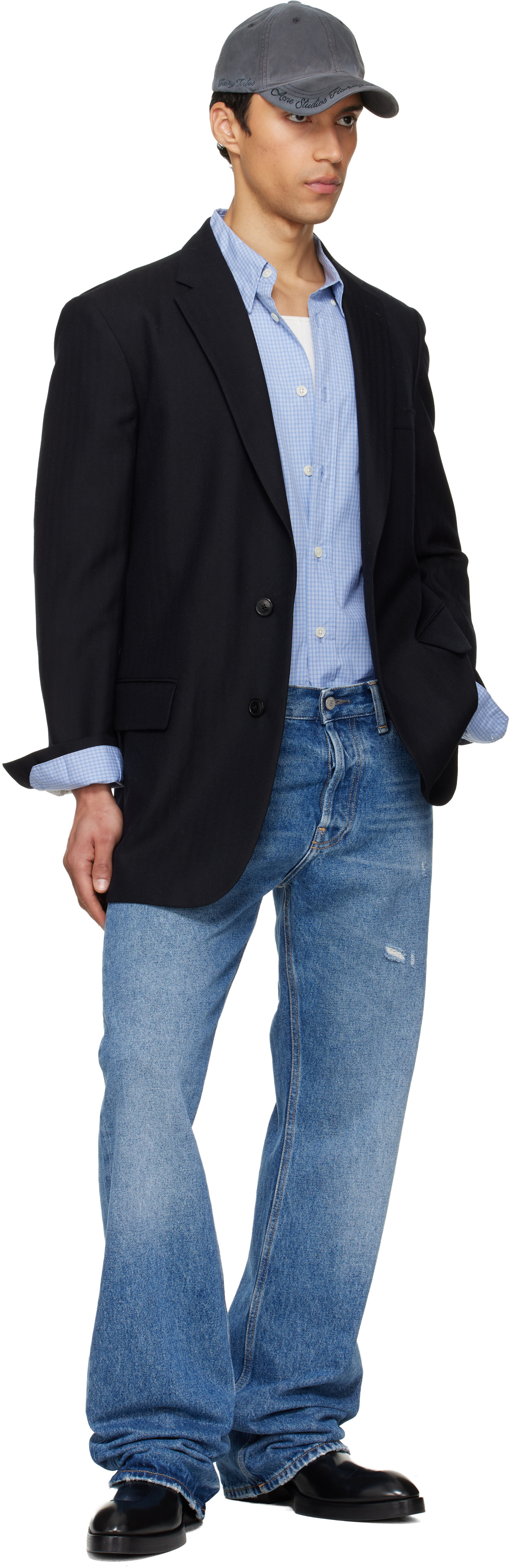 Acne Studios - Jean 2010M bleu à coupe classique