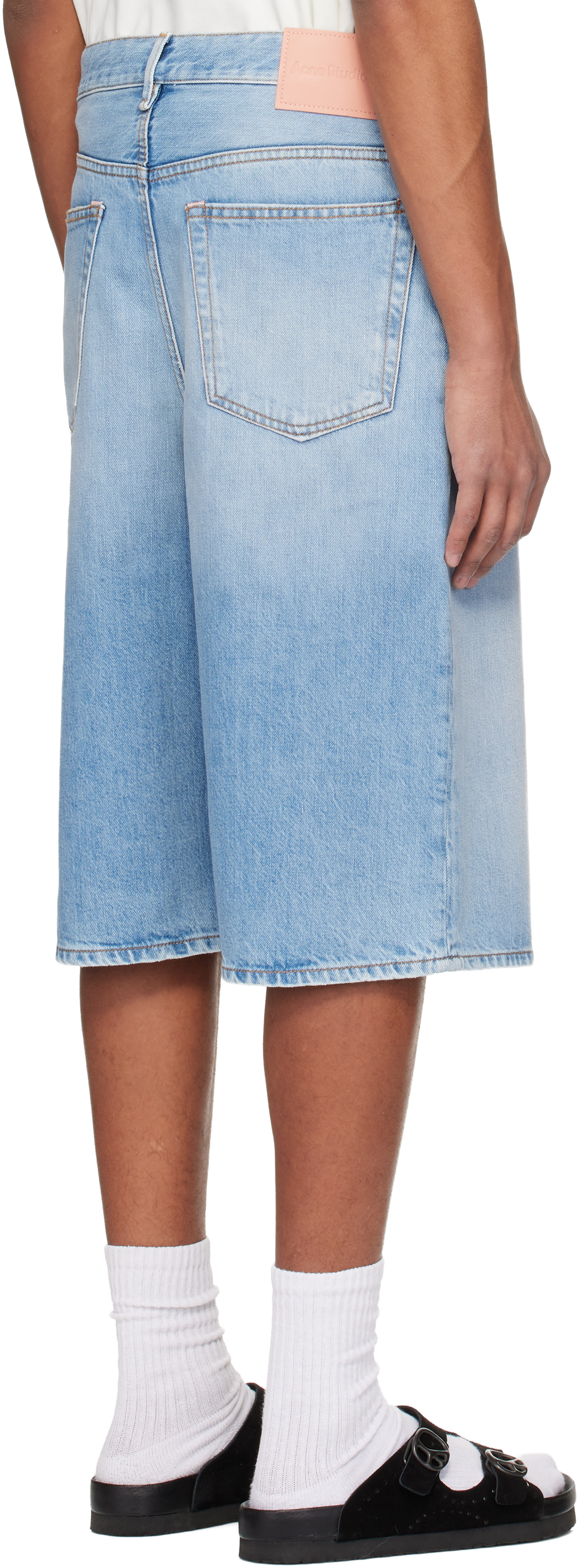 Acne Studios - Short décontracté bleu en denim
