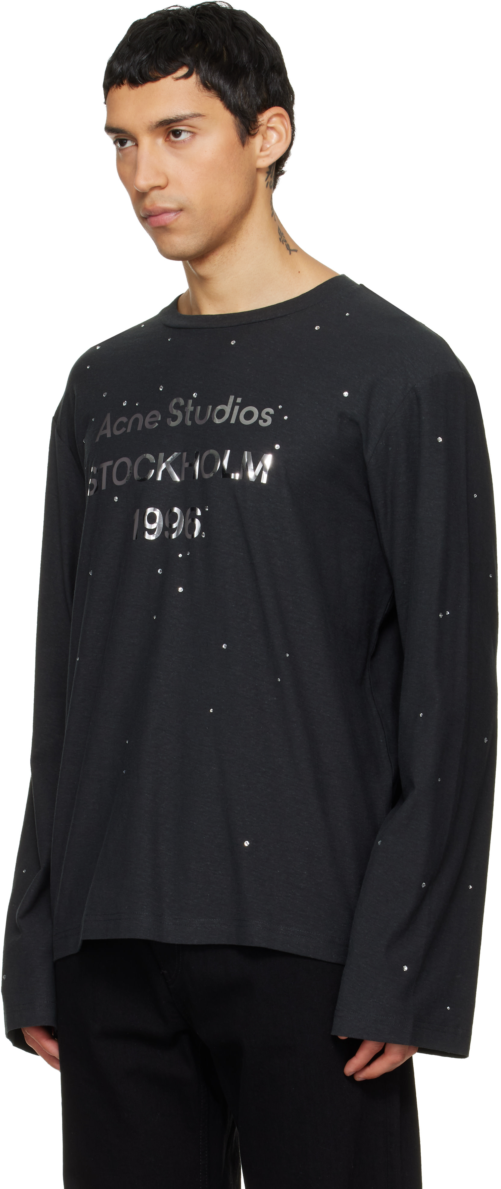 Acne Studios - T-shirt noir à logo