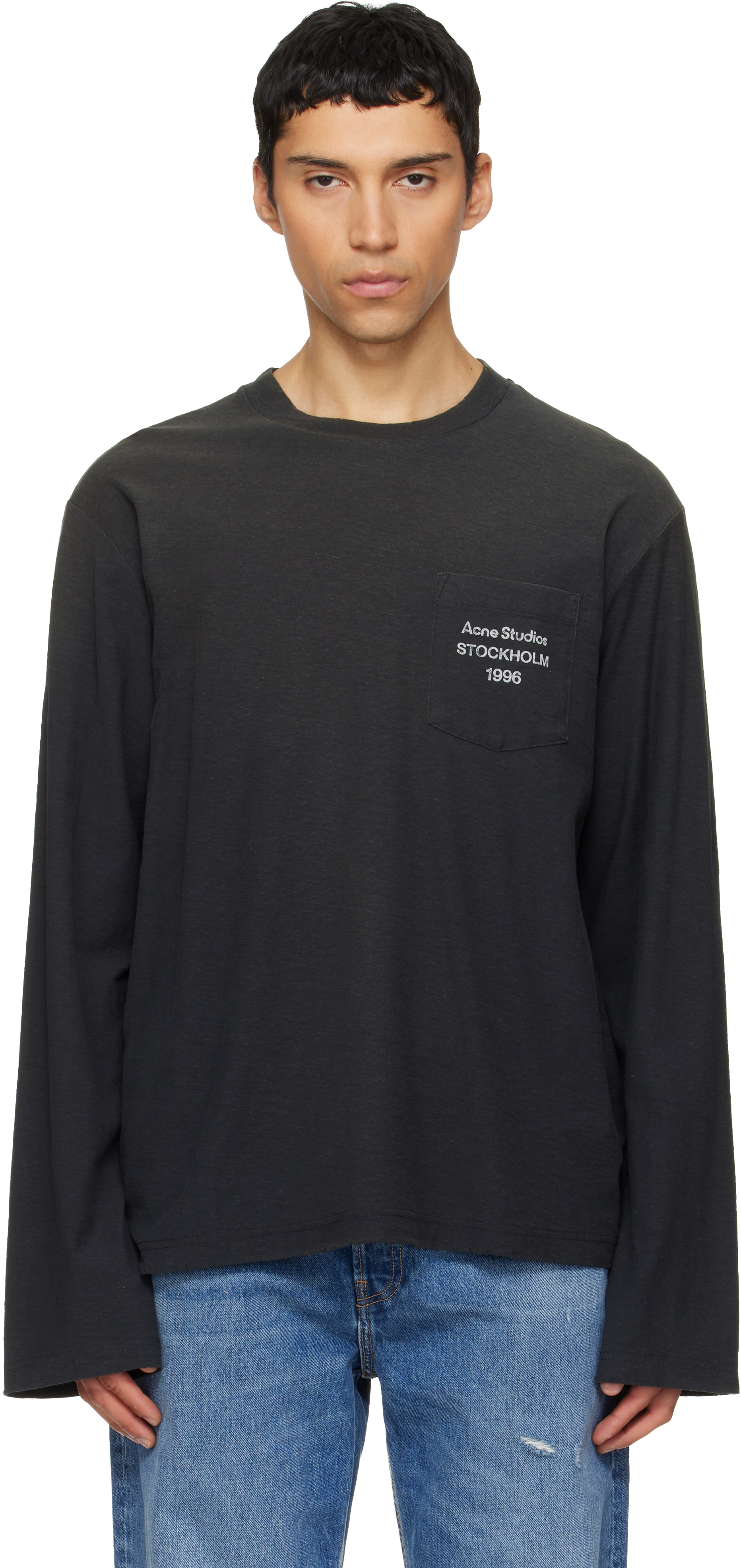 Acne Studios - T-shirt noir à logo